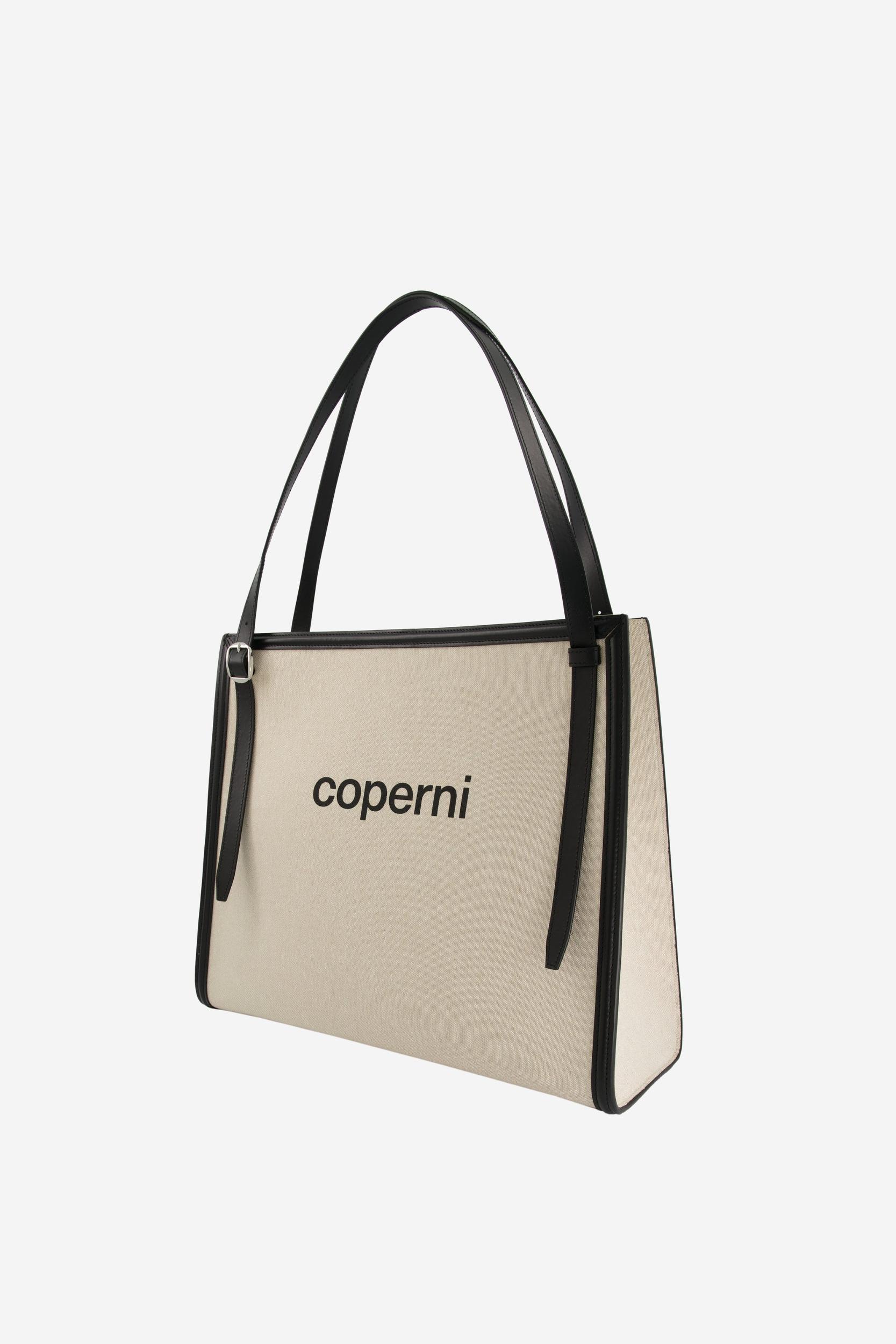 Branded Canvas Belt Tote Bag Product Image