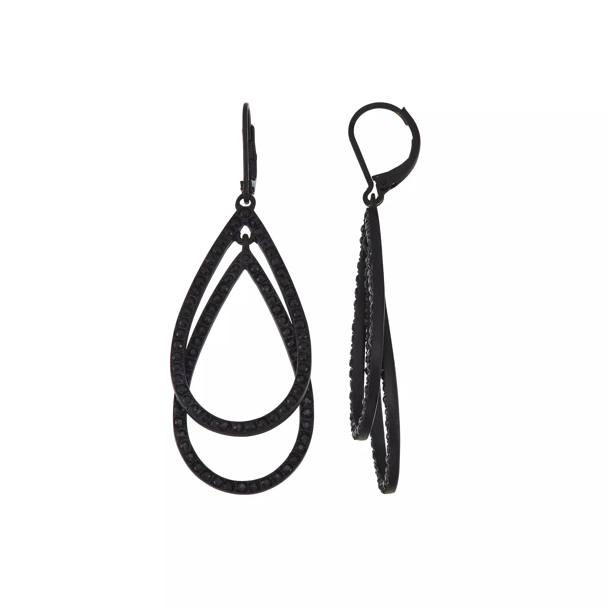 Simply Vera Vera Wang Layered Teardrop Earrings, Womens, Tone Product Image