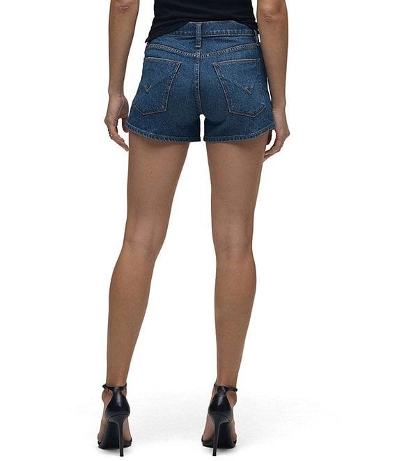 Hudson Jeans Gemma Mid-Rise Denim Shorts Product Image