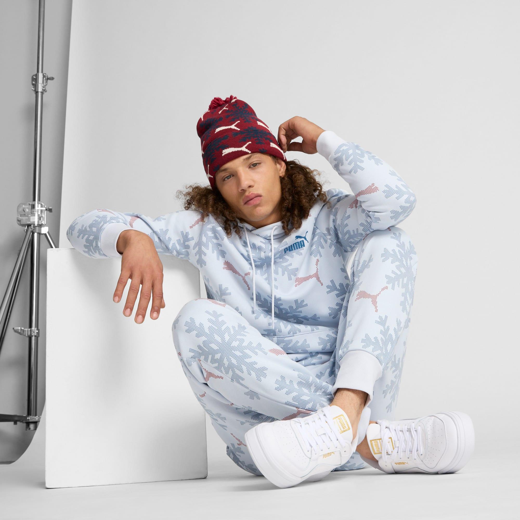 Fair Isle Winter Pom Pom Snowflake Beanie Product Image