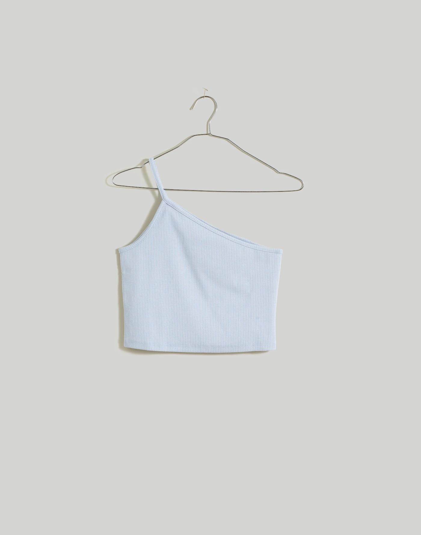 One-Shoulder Crop Tank in Sleekhold Product Image