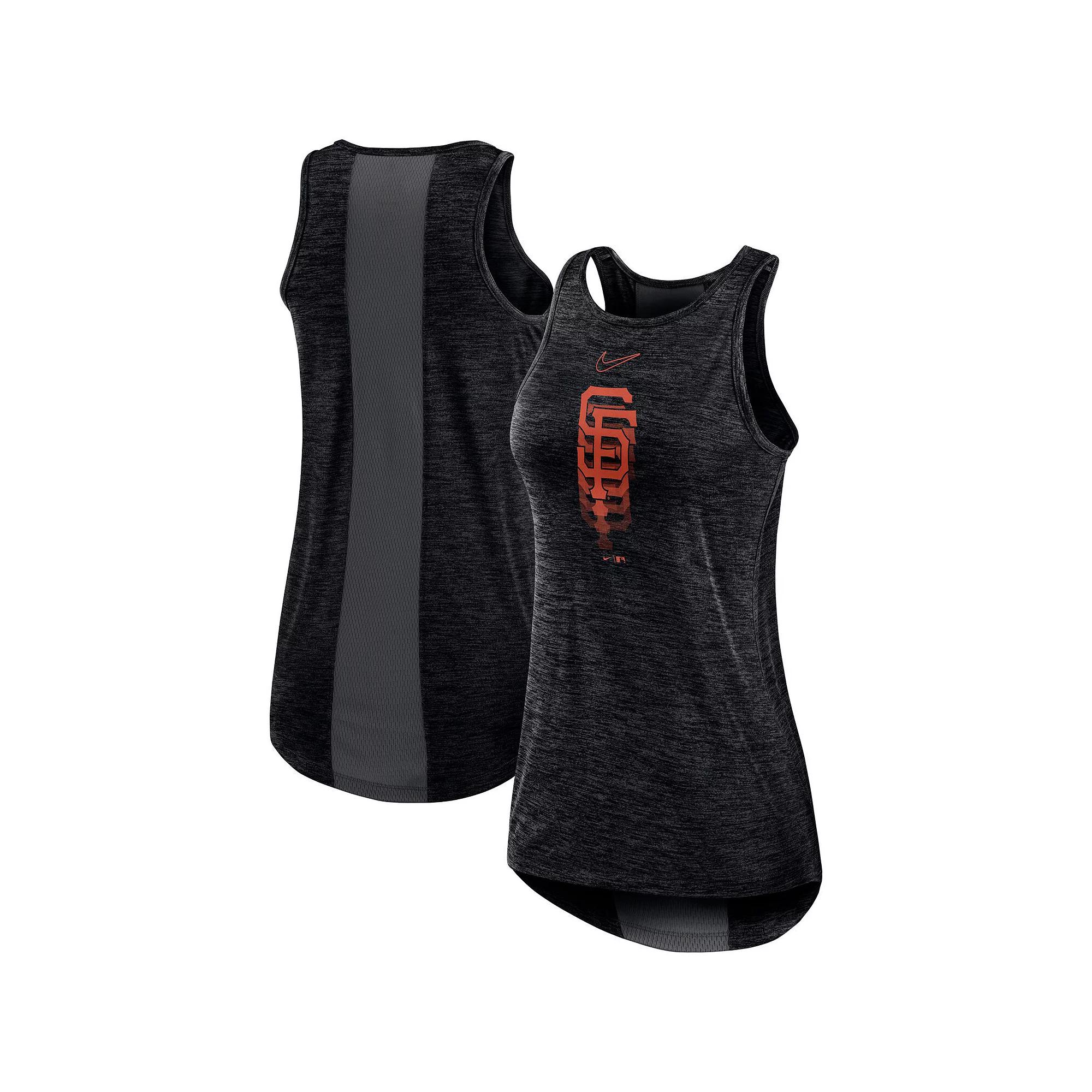 Women's Nike Red Washington Nationals Logo Fade High Neck Performance Tank Top,  Product Image