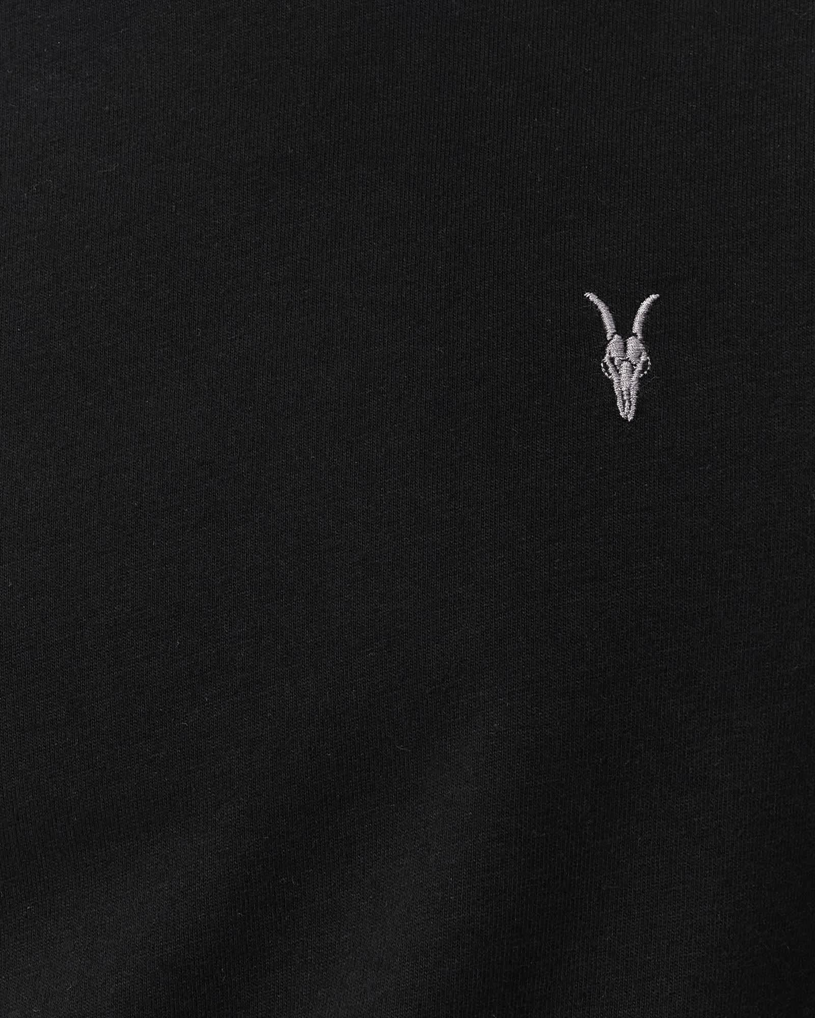 Dexter Short Sleeve Ramskull T-shirt Jet Black | ALLSAINTS US Product Image