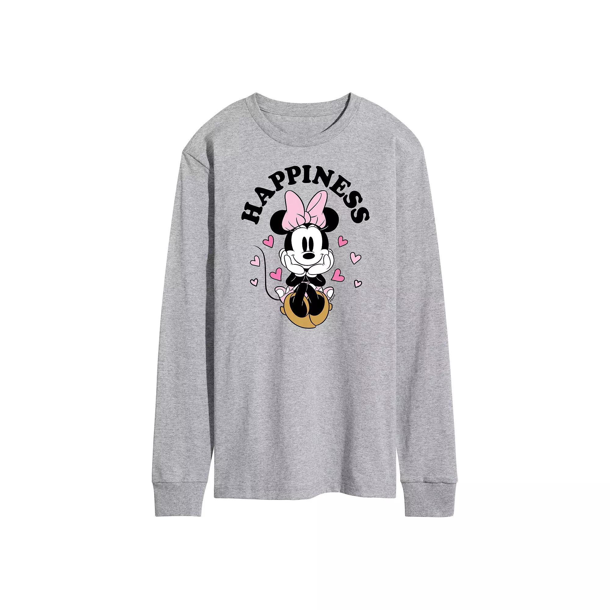 Disney's Men's Happiness Minnie Long Sleeve,  Product Image