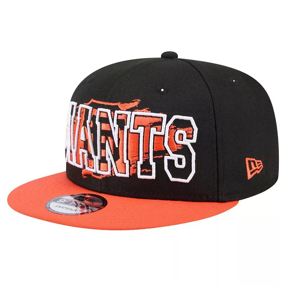 Men's New Era Black San Francisco Giants Splatter 9FIFTY Snapback Hat Product Image