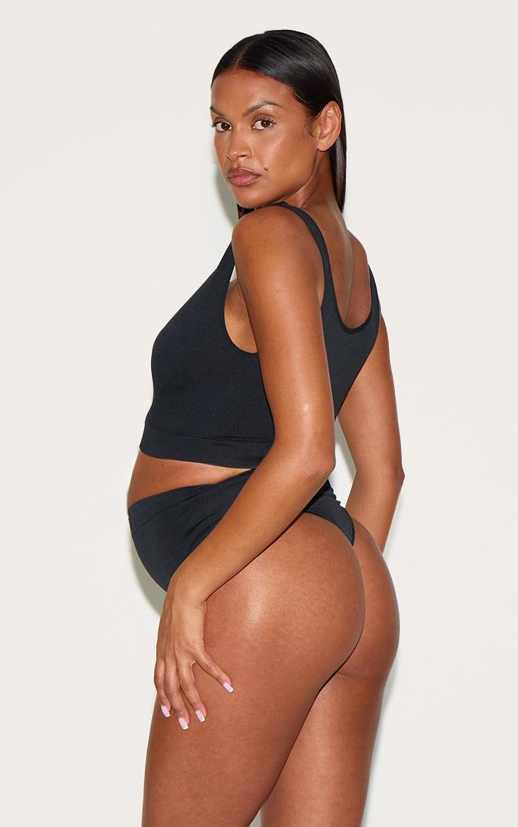 Maternity Multi Multi 3 Pack Seamless Elasticated High Rise Bump Panties Product Image