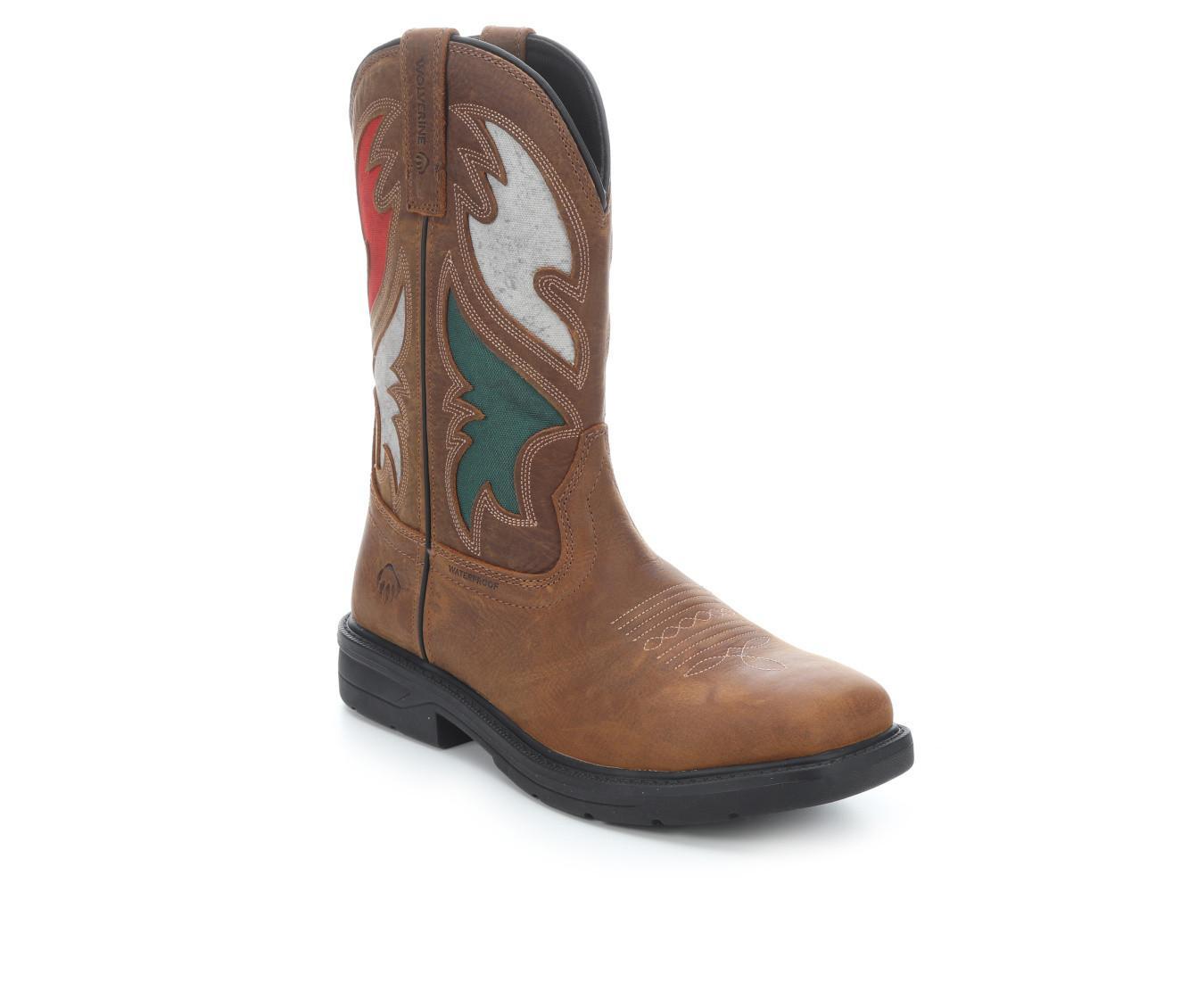 Men's Wolverine Rancher Flag Work Boots Product Image
