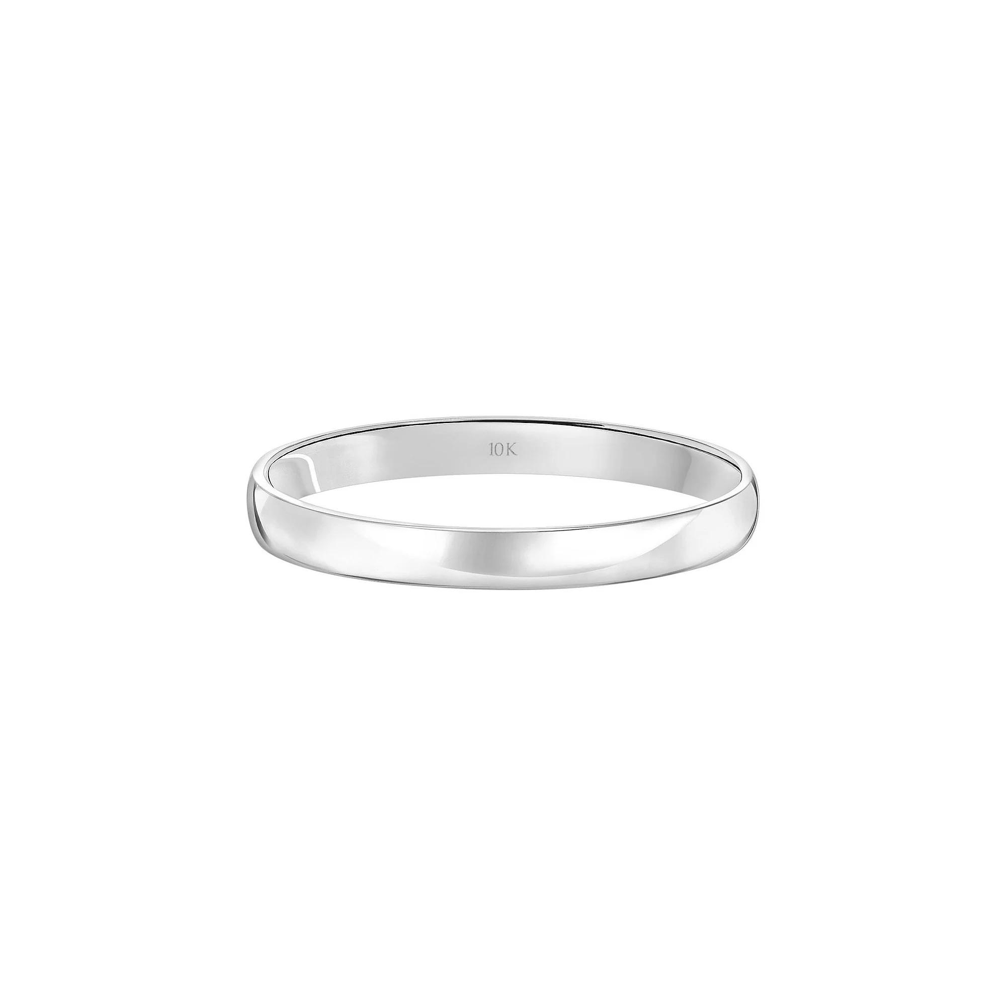 Love Always 10k Gold 3 mm Wedding Band, Women's, Size: 7.50, 10k White Gold Product Image