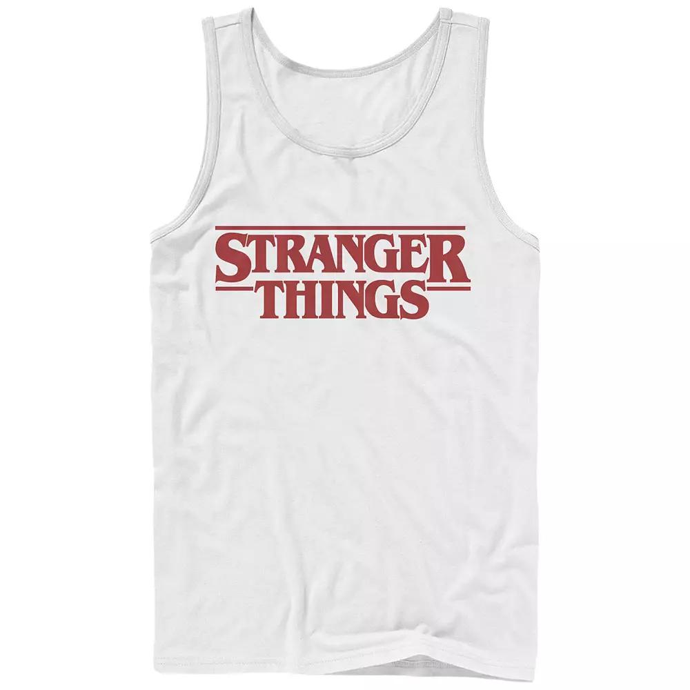 Men's Netflix Stranger Things Red Logo Graphic Tank Top,  Product Image