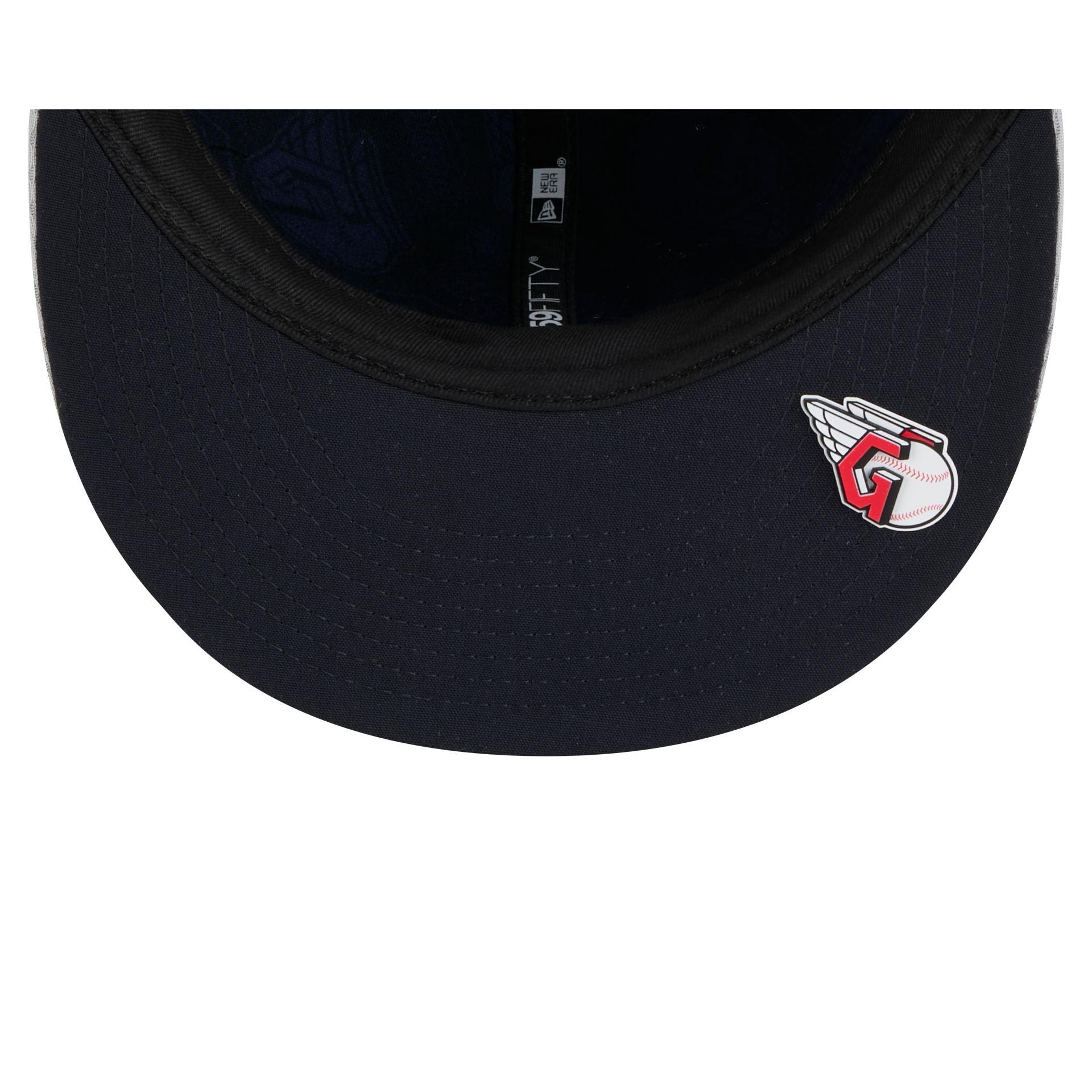 Cleveland Guardians 2025 Clubhouse Gray 59FIFTY Fitted Hat Male Product Image