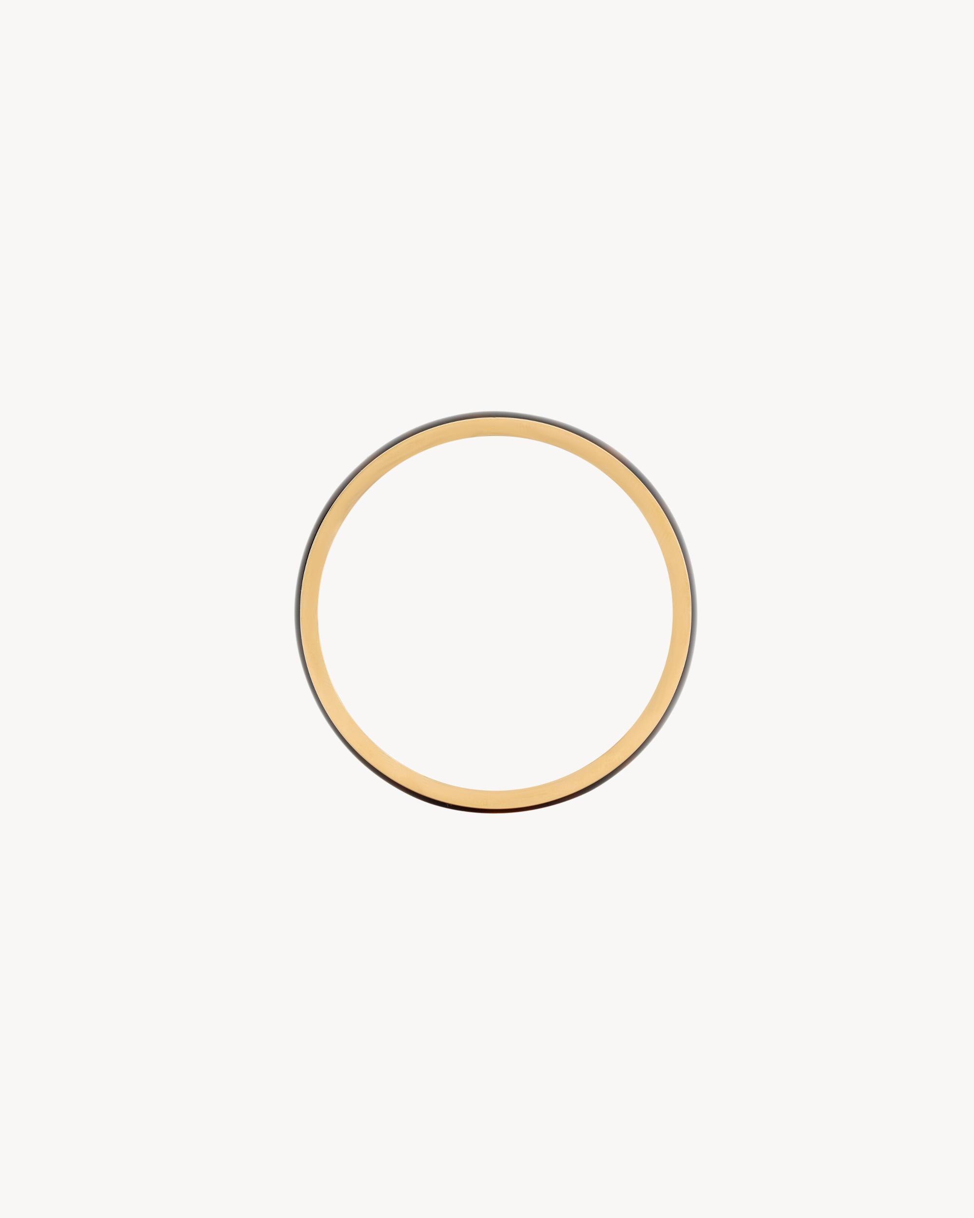 TORTOISESHELL BANGLE IN RESIN AND METAL Product Image