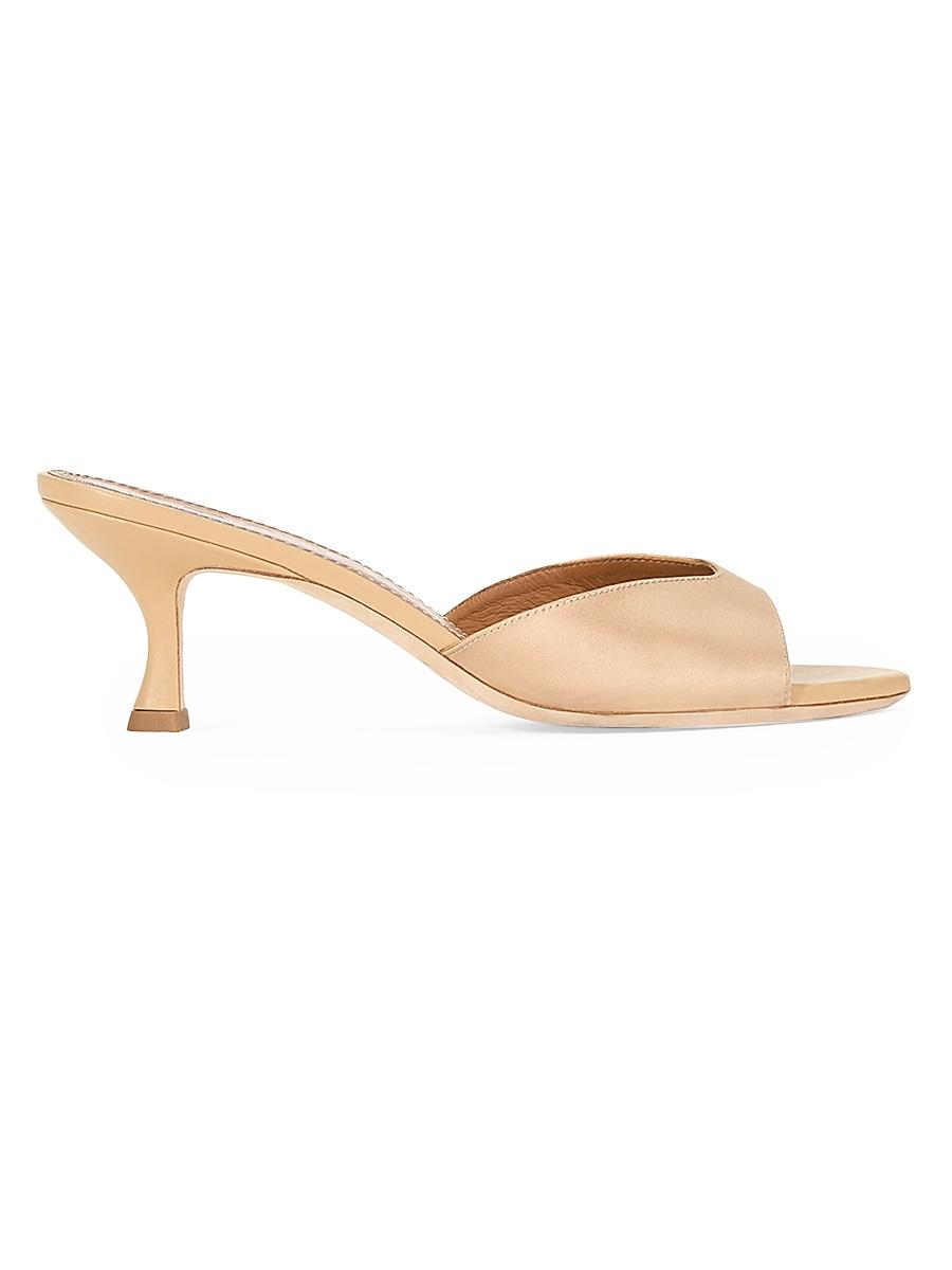 Womens Brigitte 55MM Satin Mules Product Image