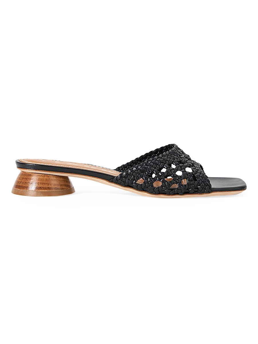 Womens Simone Crochet 35MM Leather Sandals Product Image