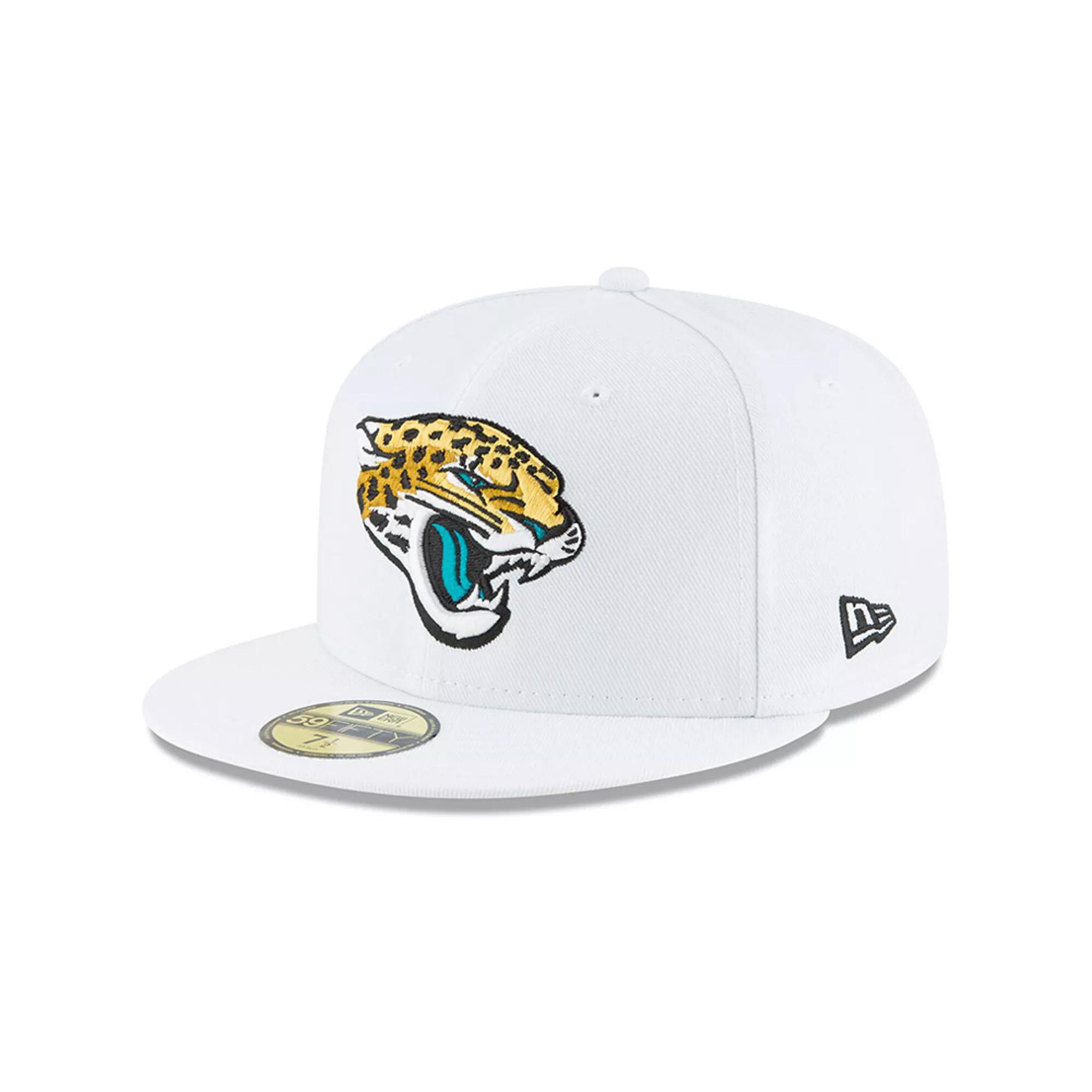 Men's New Era White Jacksonville Jaguars Omaha 59FIFTY Fitted Hat,  Product Image