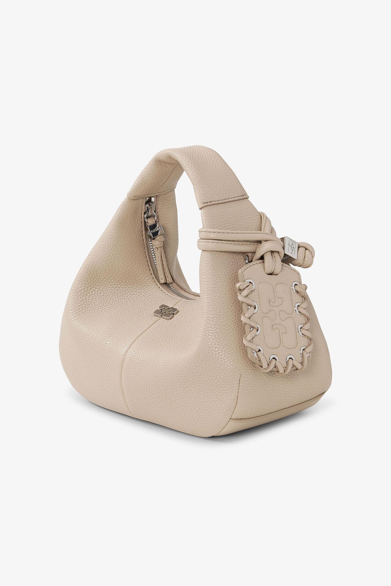 Light Grey Mini Hobo Bag Product Image