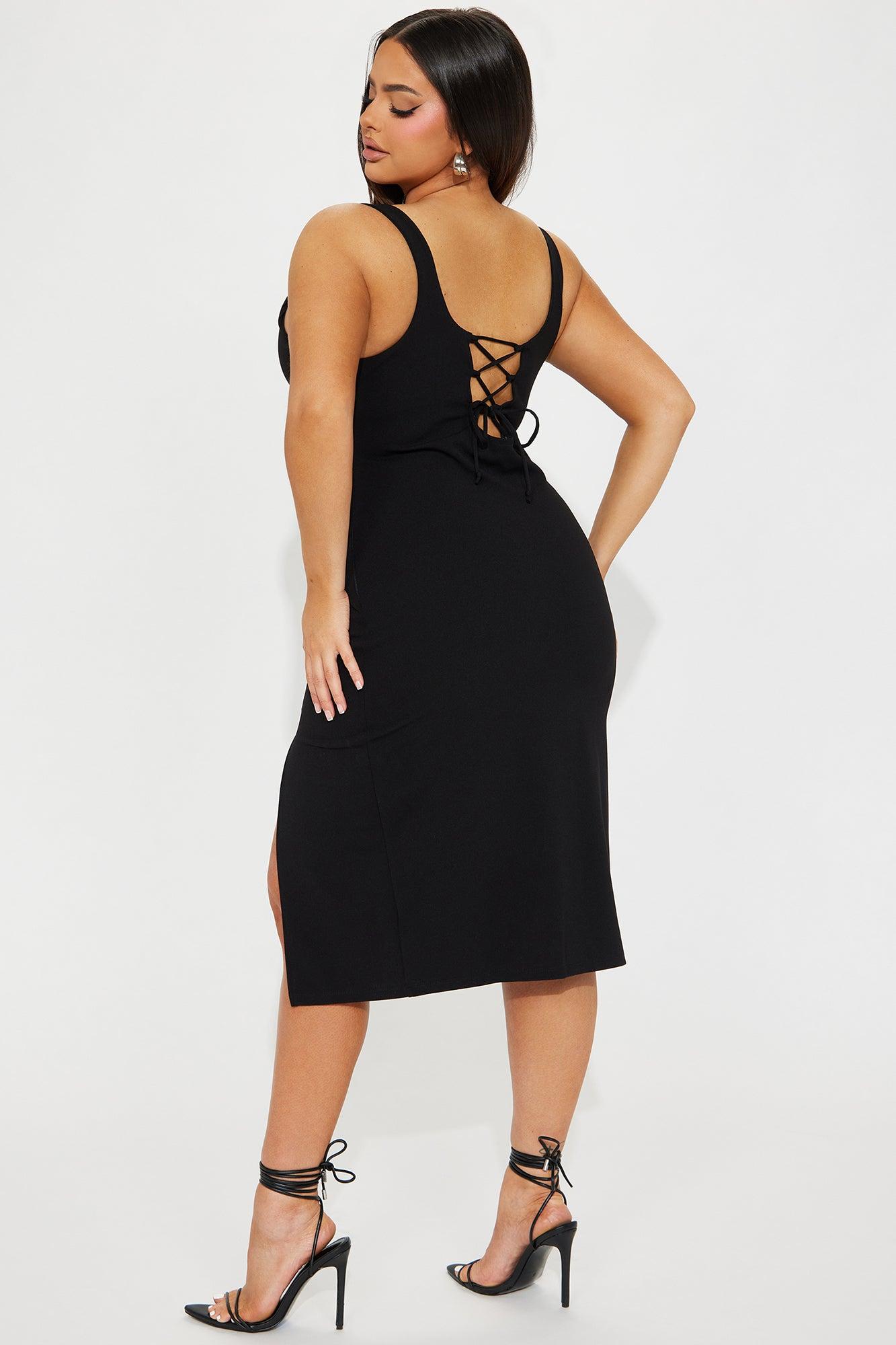 Valentina Midi Dress - Black Product Image
