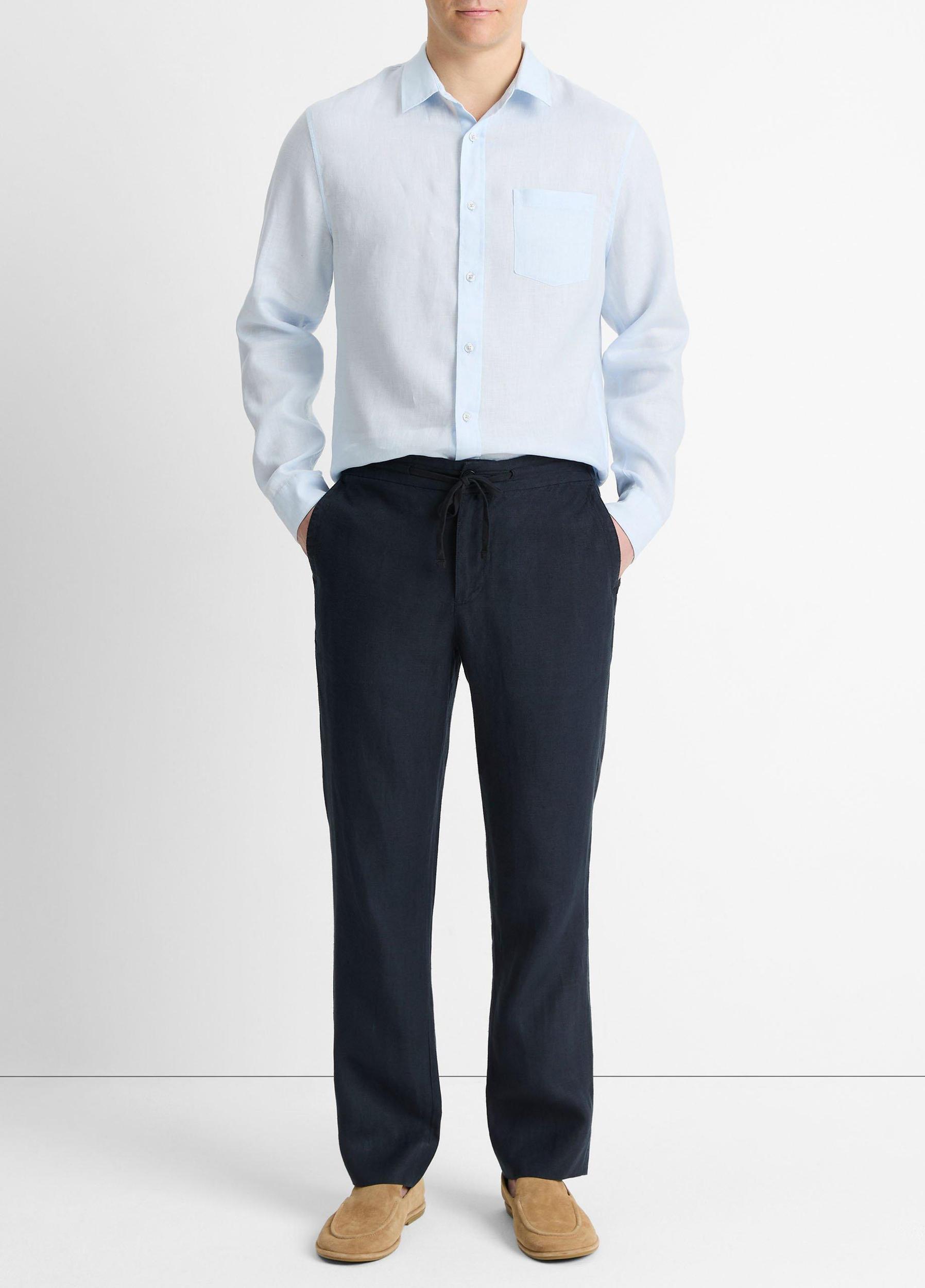 Linen Long-Sleeve Shirt Product Image