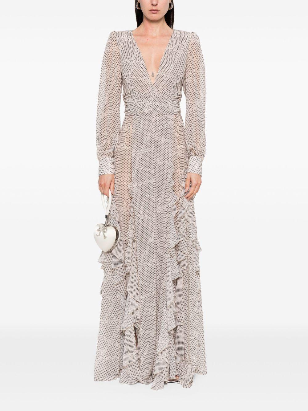 polka-dot maxi dress Product Image