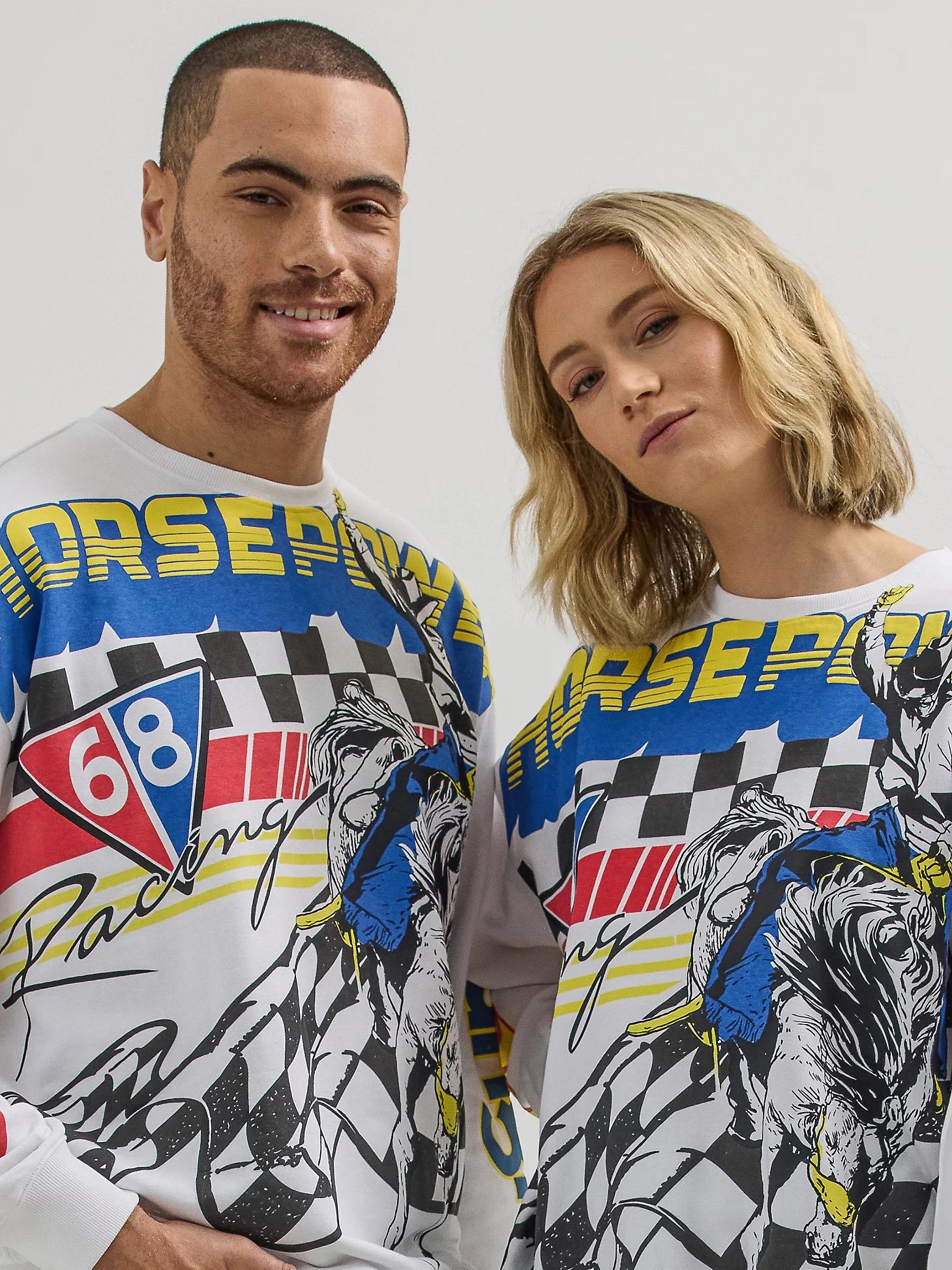 Wrangler® x Hot Wheels™ Men's Pullover Crew in Bright Product Image