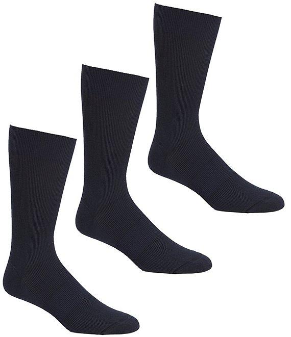 Gold Label Roundtree & Yorke Striped Crew Socks 3-Pack Product Image