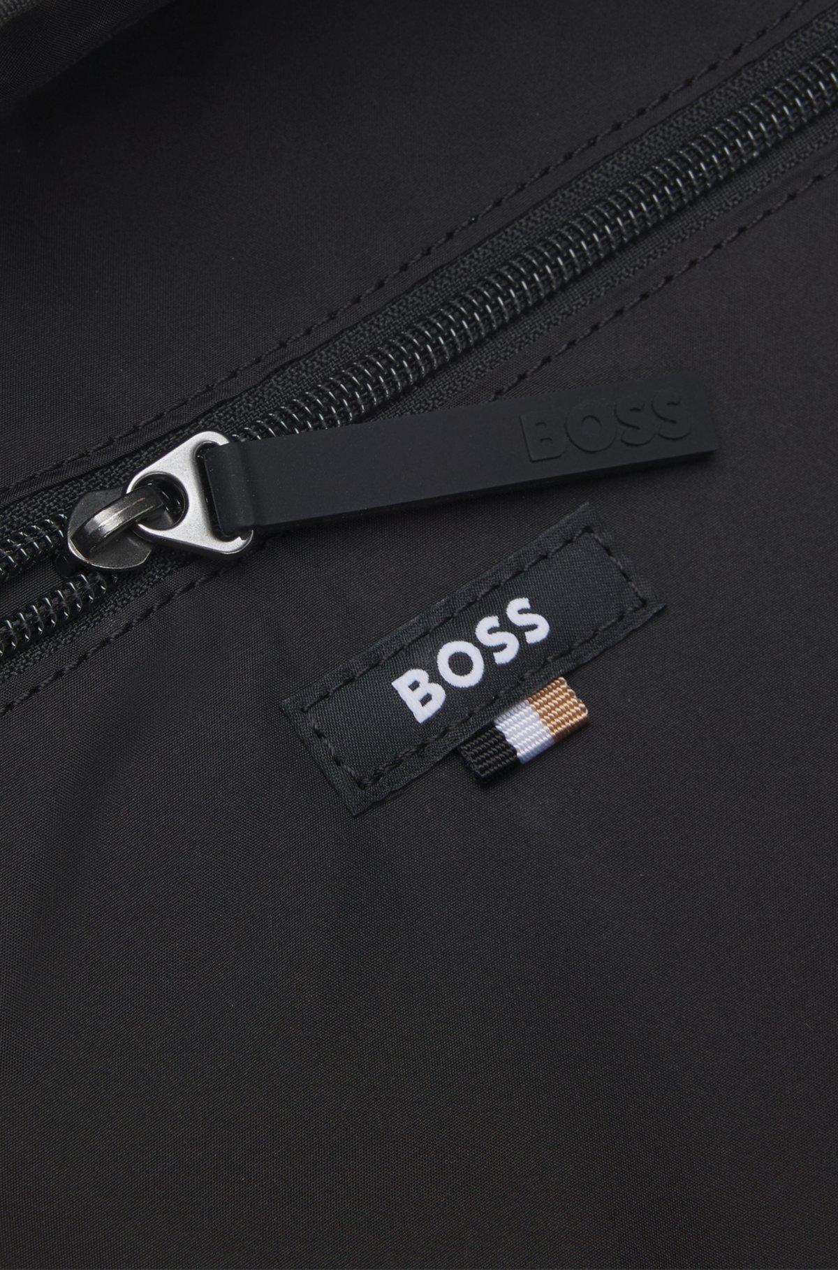 Faux-leather backpack with logo detail Product Image