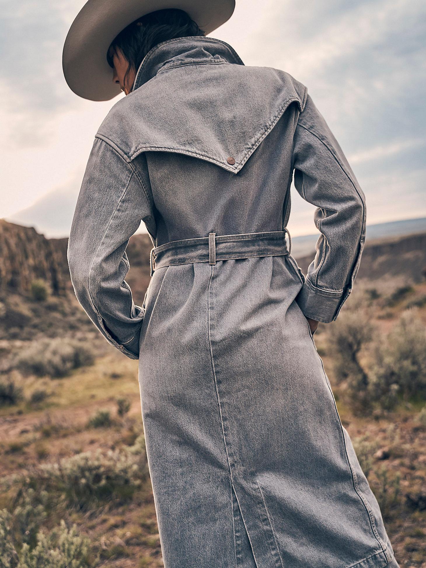 Women's Denim Trench in Haute Haze Product Image