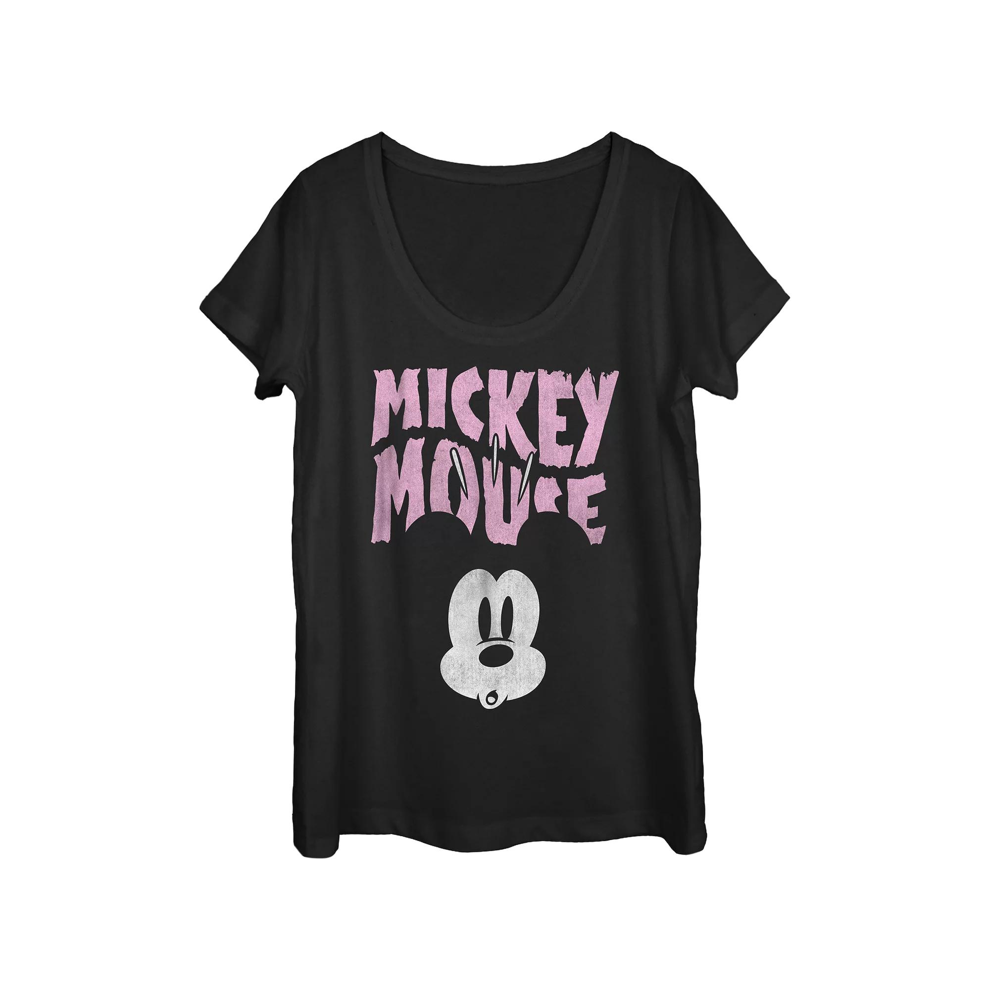 Disney's Juniors' Mickey Mouse Scared Tee, Girl's,  Product Image
