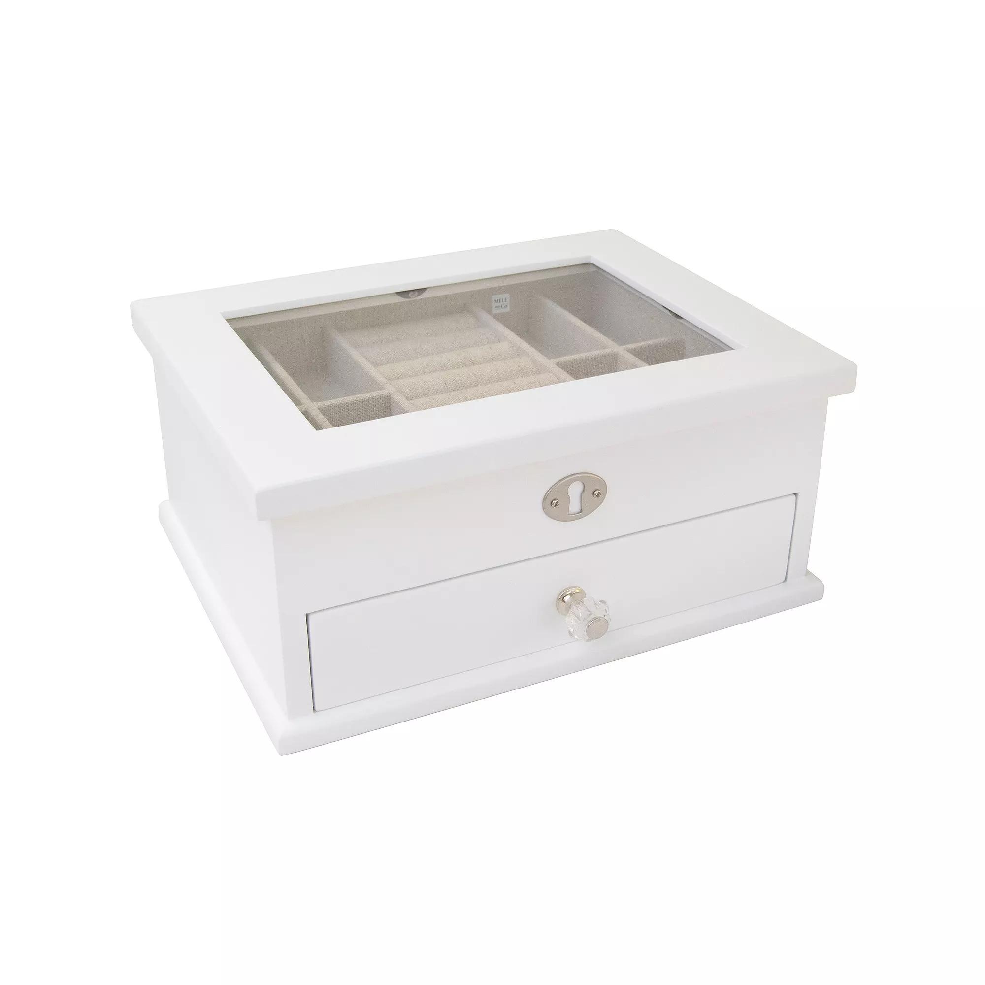 Mele and Co Mini Lili Jewelry Organizing Box, Women's, New White Product Image