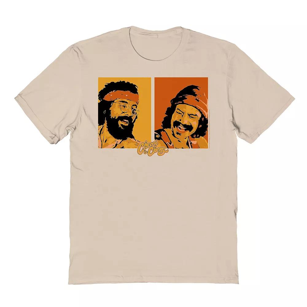 Men's Cheech & Chong Laughing It Up Graphic Tee, Size: Medium, Brown Product Image