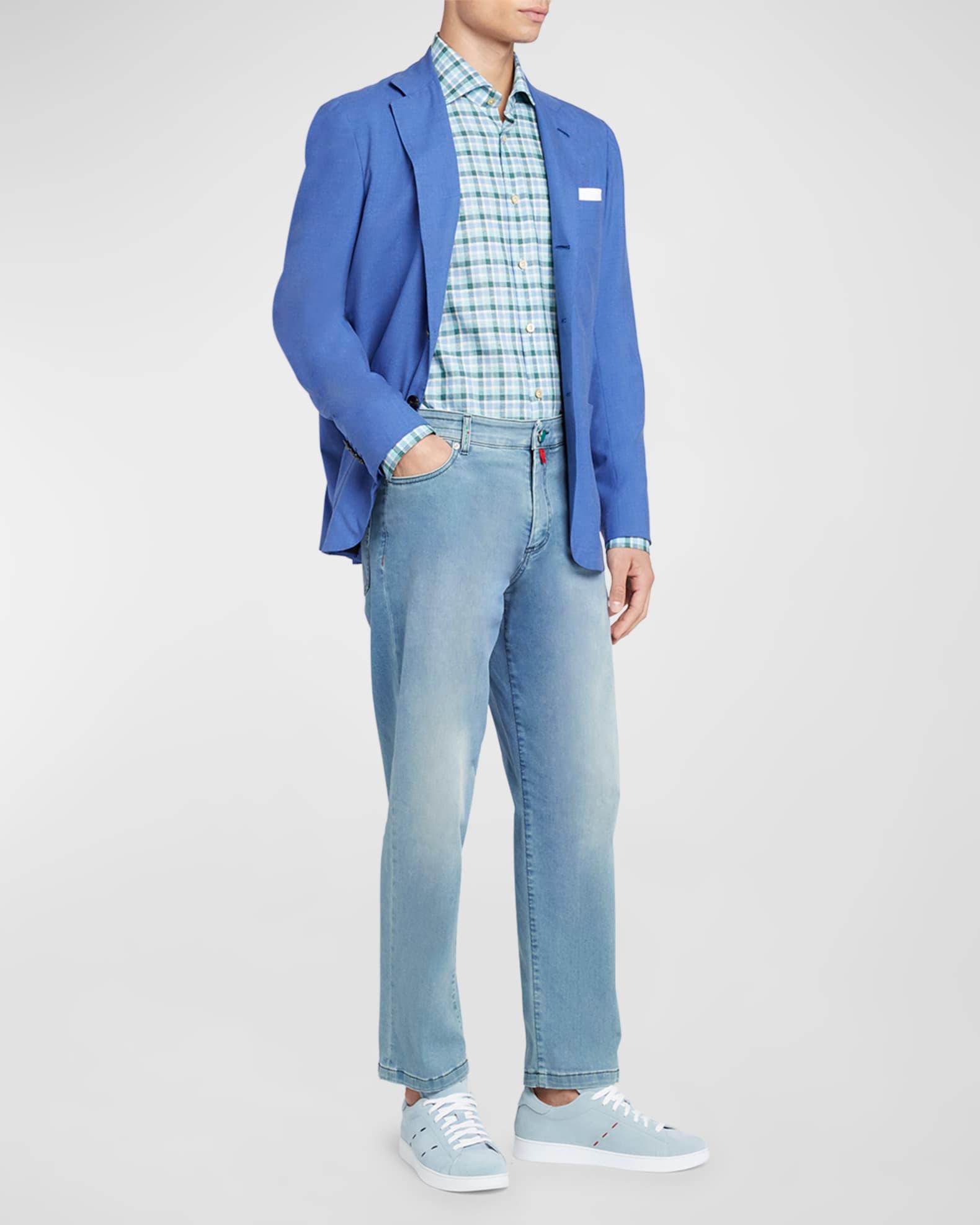 Men's Washed Solid Cashmere-Silk Sport Coat Product Image