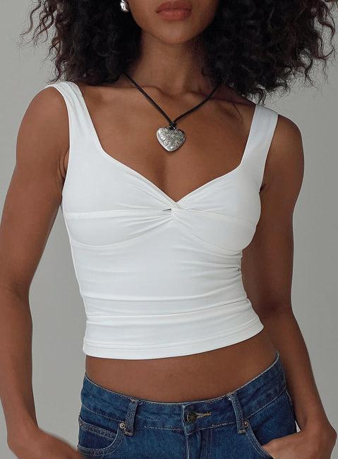 Una Top White Product Image