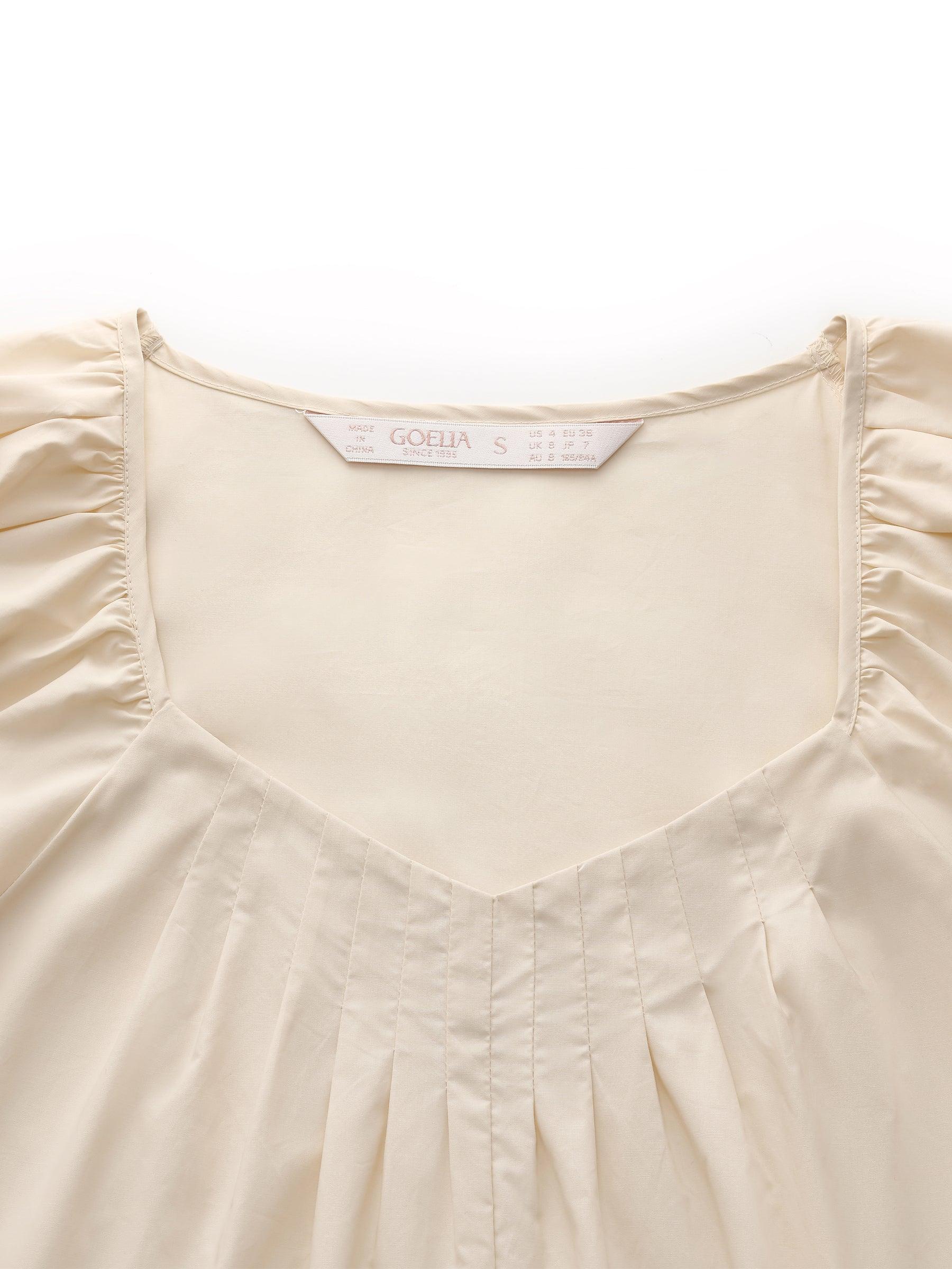 100% Cotton A-Line Women Maxi Dress With Two Tie Belts Product Image