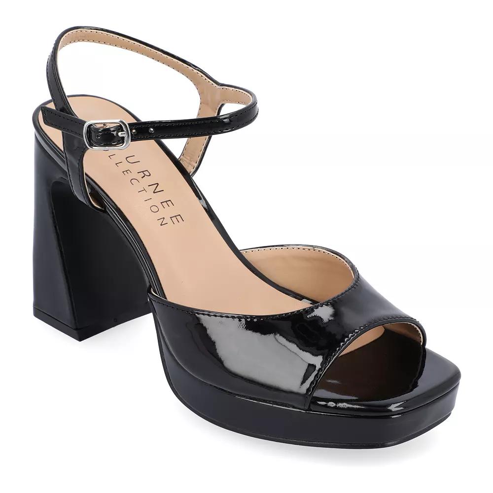 Journee Ziarre Women's Sandals, Size: 10, Black Product Image