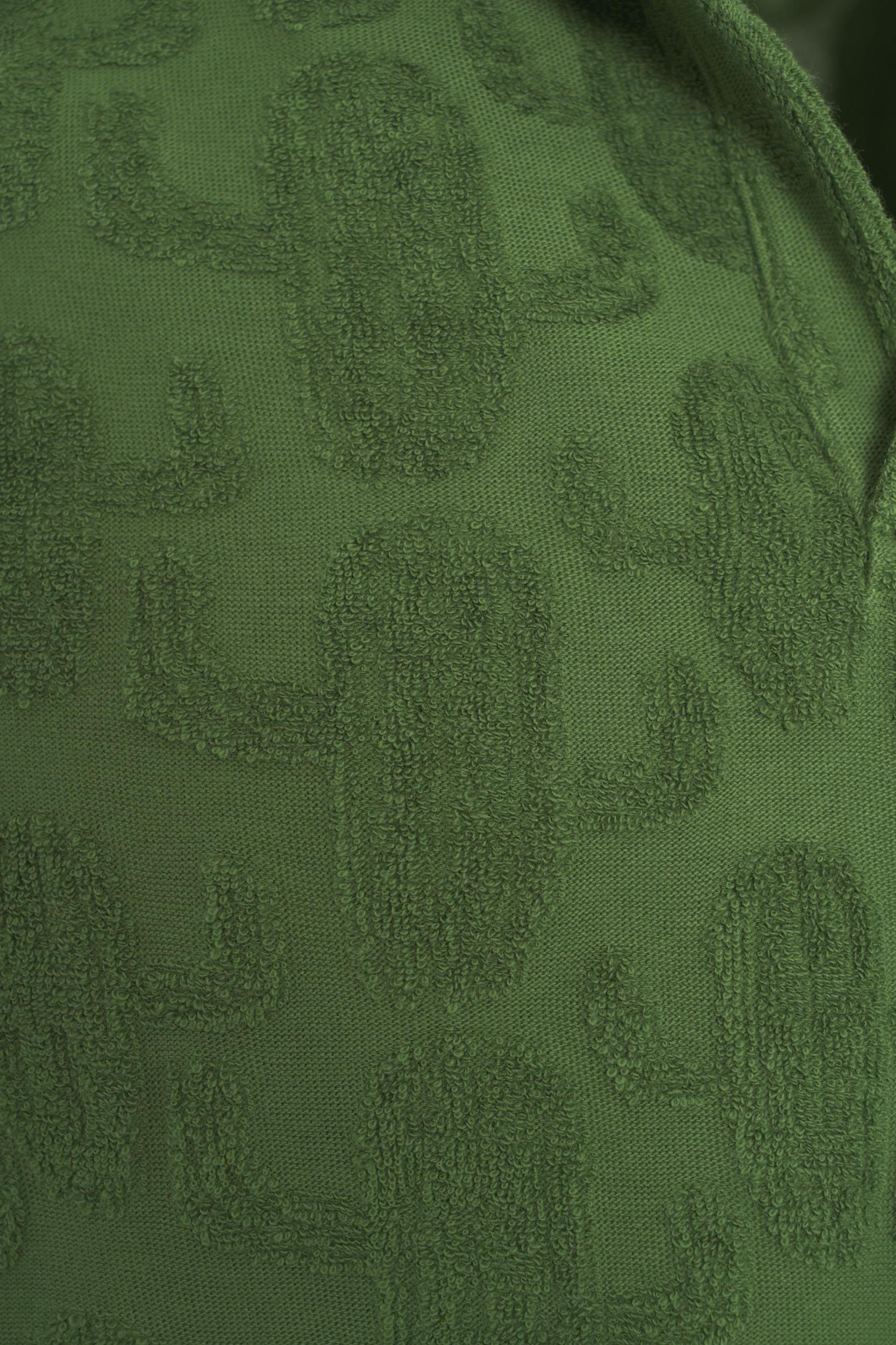 Oversize polo shirt with pattern Product Image