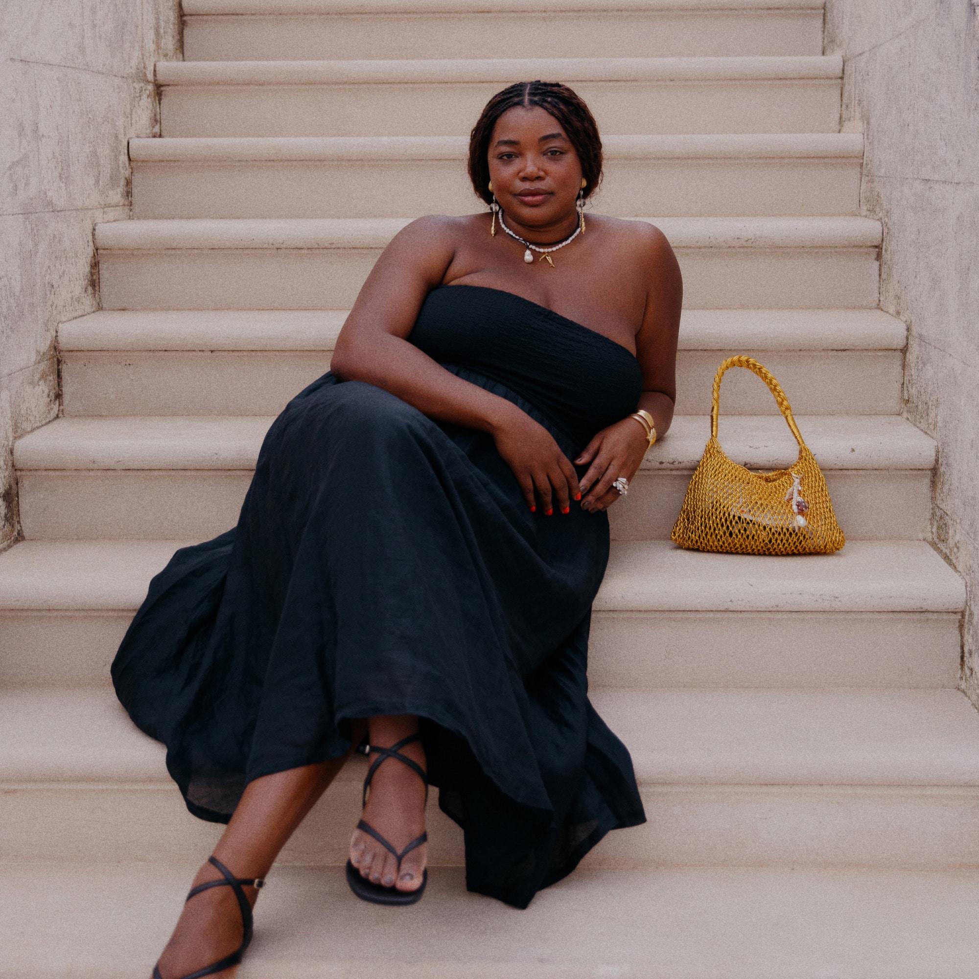 Strapless mixy dress Product Image