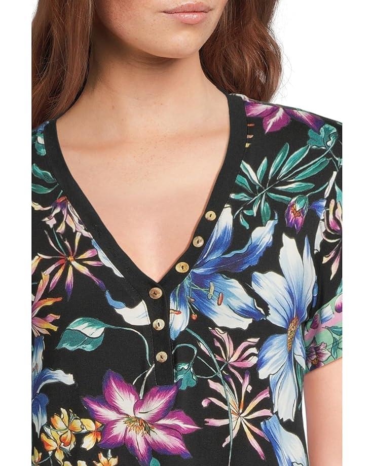 Button Neck Tee Product Image