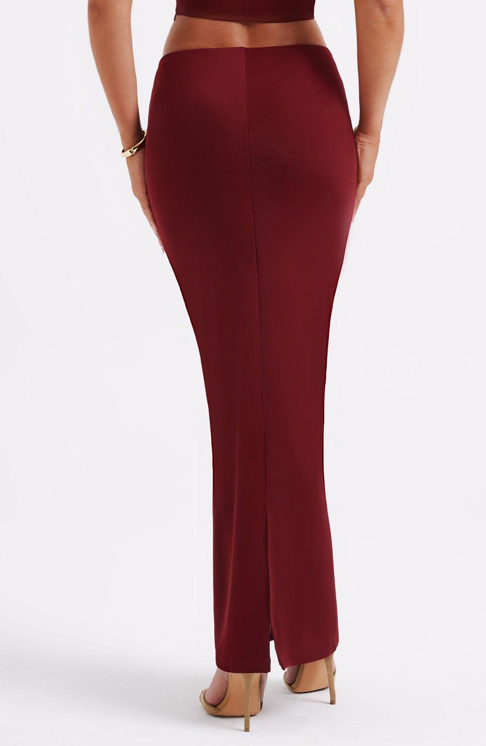 Chrishelle Maxi Skirt - Burgundy Product Image