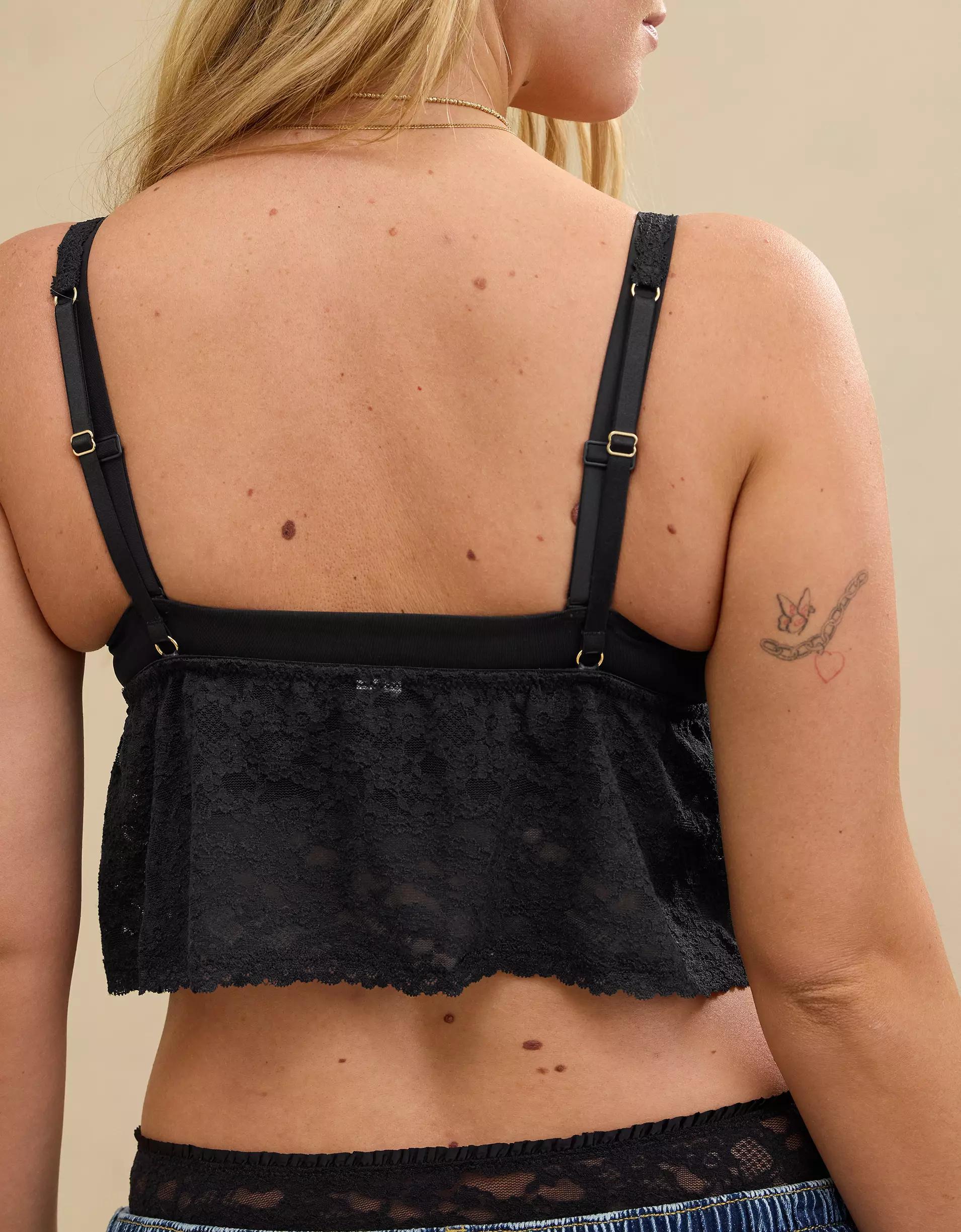 Show Off Vintage Lace Tie Front Bra Top Product Image