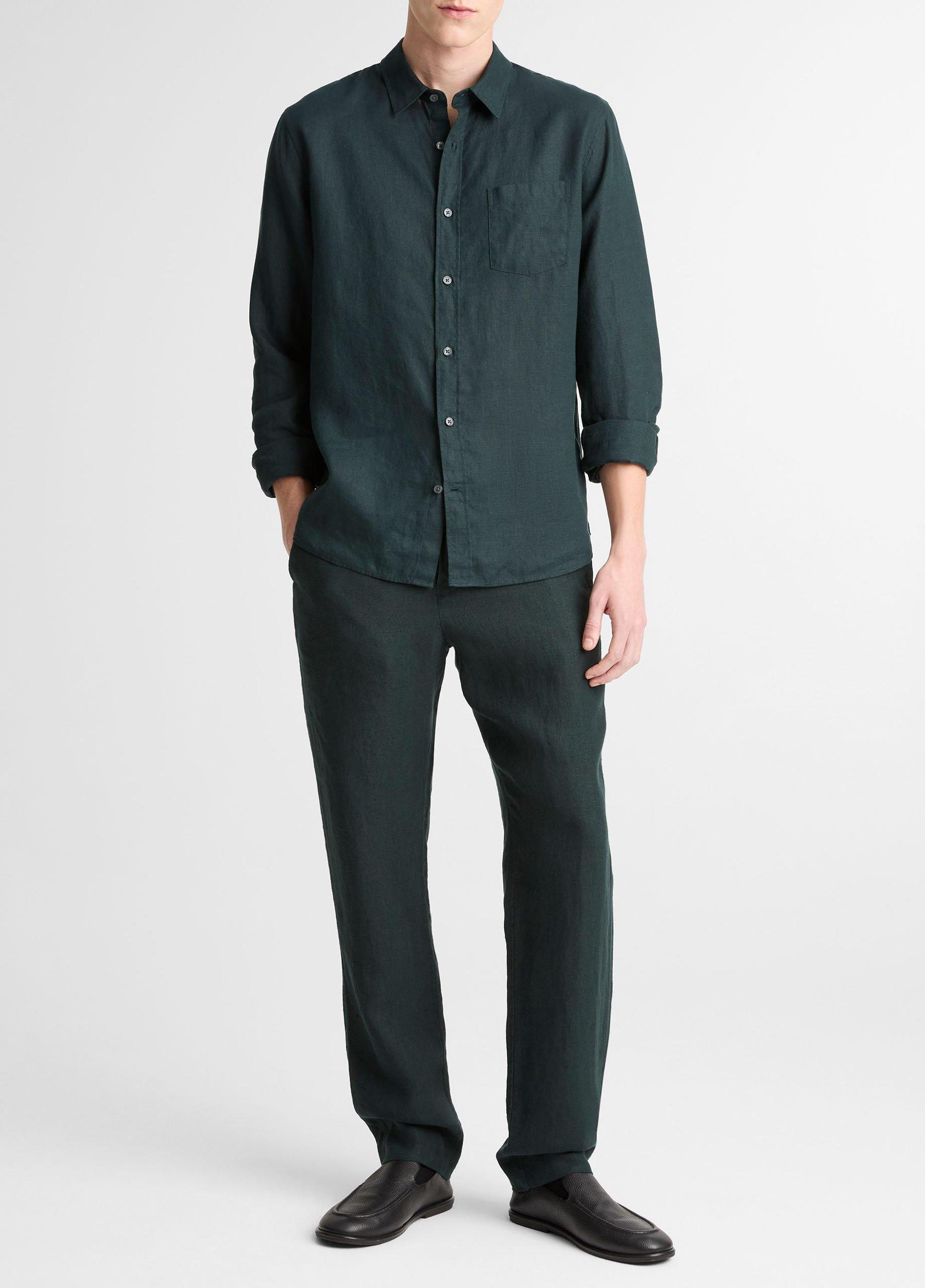 Linen Long-Sleeve Shirt Product Image