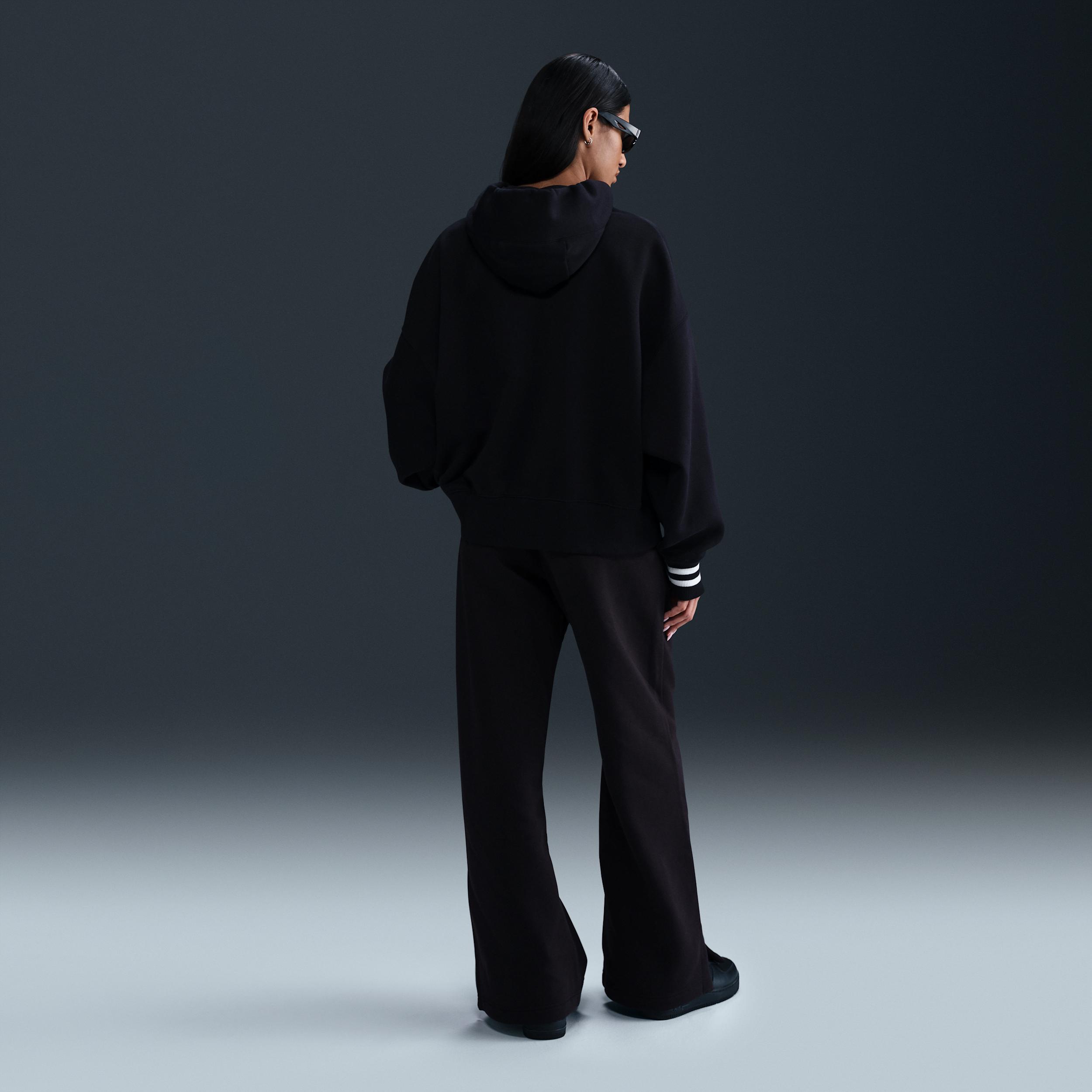 Womens Nike Sportswear Phoenix Fleece High-Waist Wide-Leg Graphic Jogger Pants Product Image