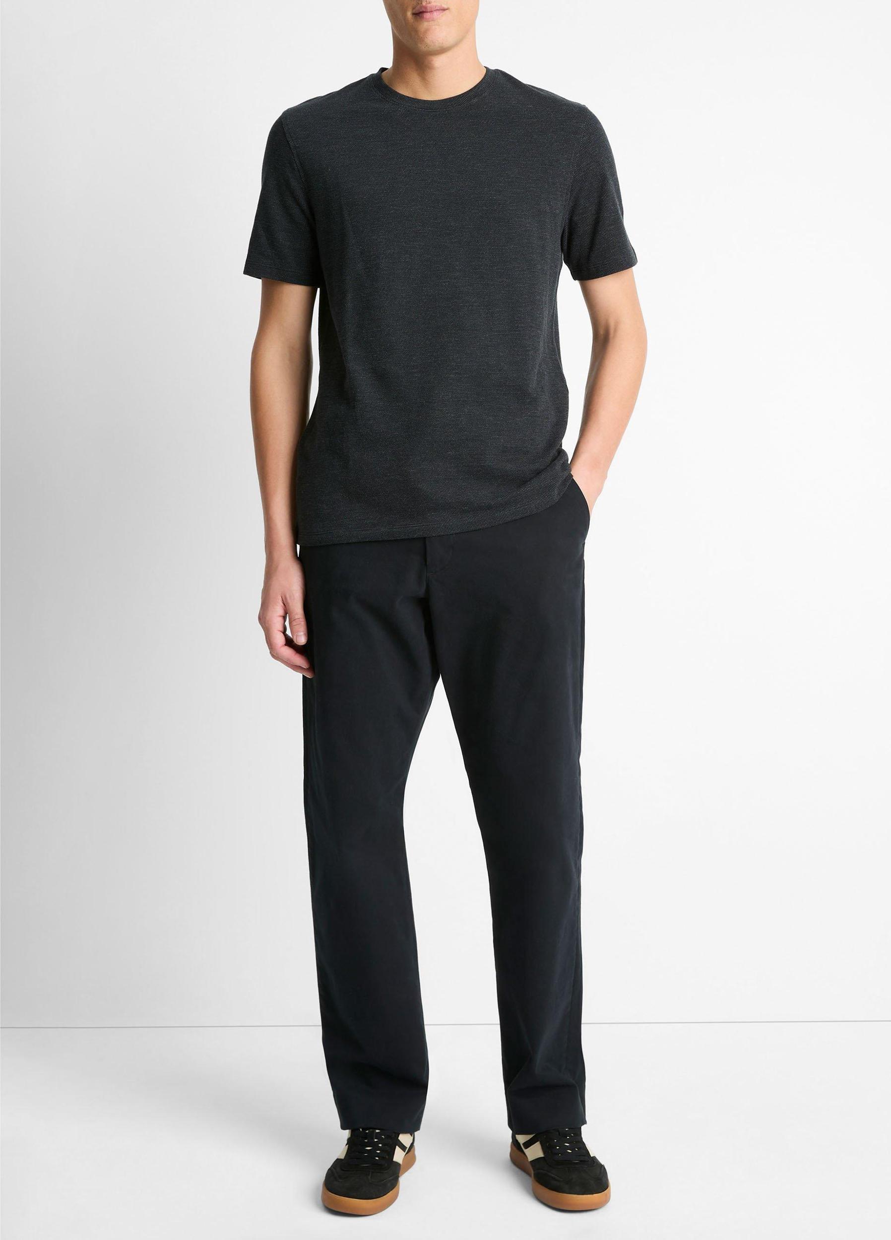 Birdseye Jacquard Pima Cotton T-Shirt Product Image