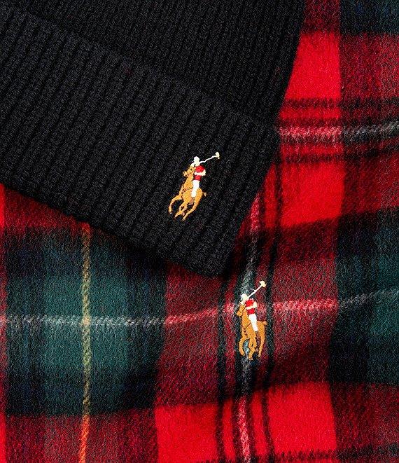 Polo Ralph Lauren Holiday Plaid Scarf & Hat Boxed Gift Set Product Image