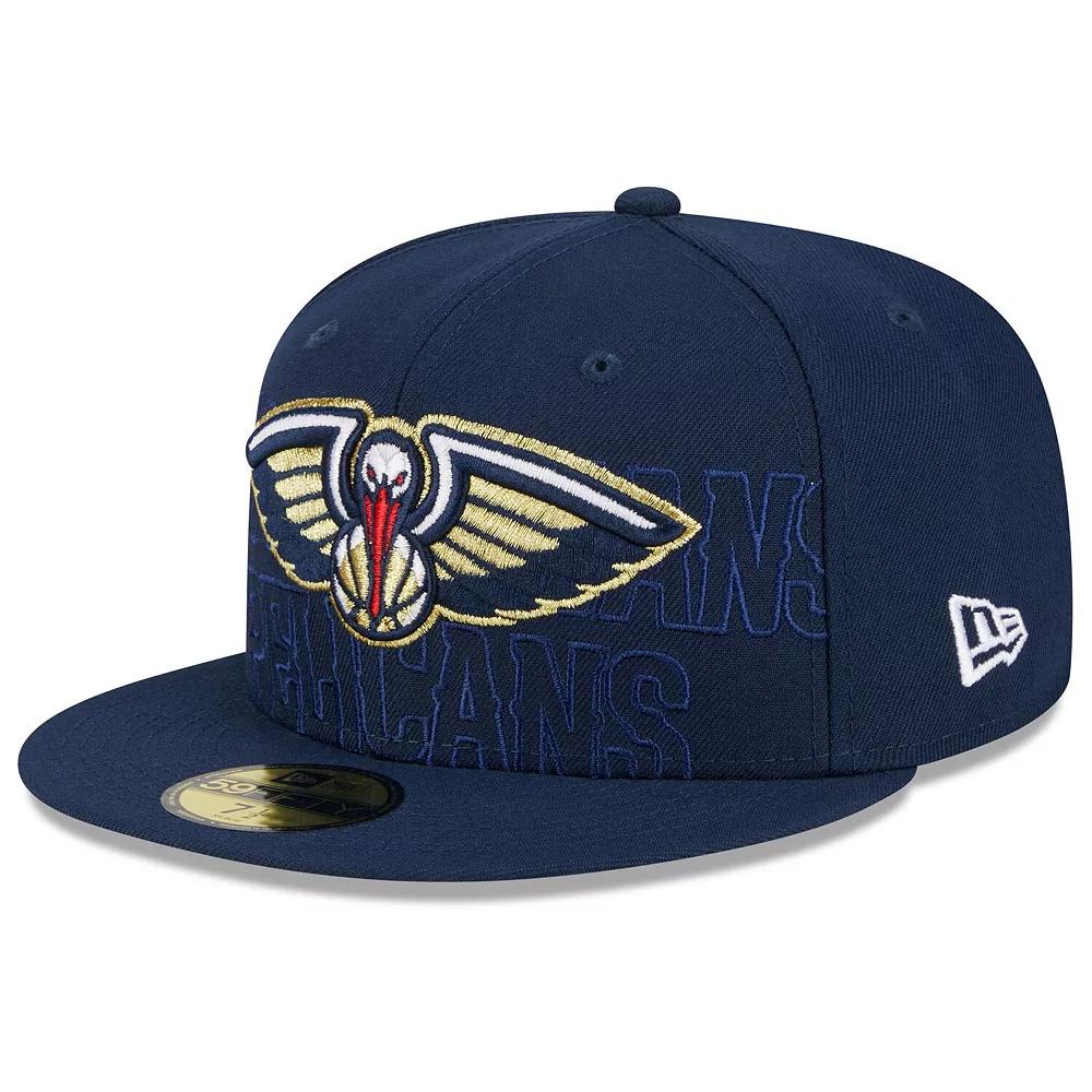 Men's New Era  Navy New Orleans Pelicans 2023 NBA Draft 59FIFTY Fitted Hat, Size: 7 1/4, Blue Product Image