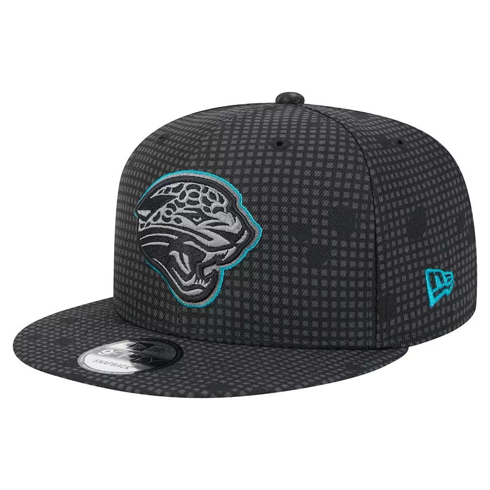 Men's New Era Black Jacksonville Jaguars Midnight Ink Pop Outline 9FIFTY Snapback Hat Product Image