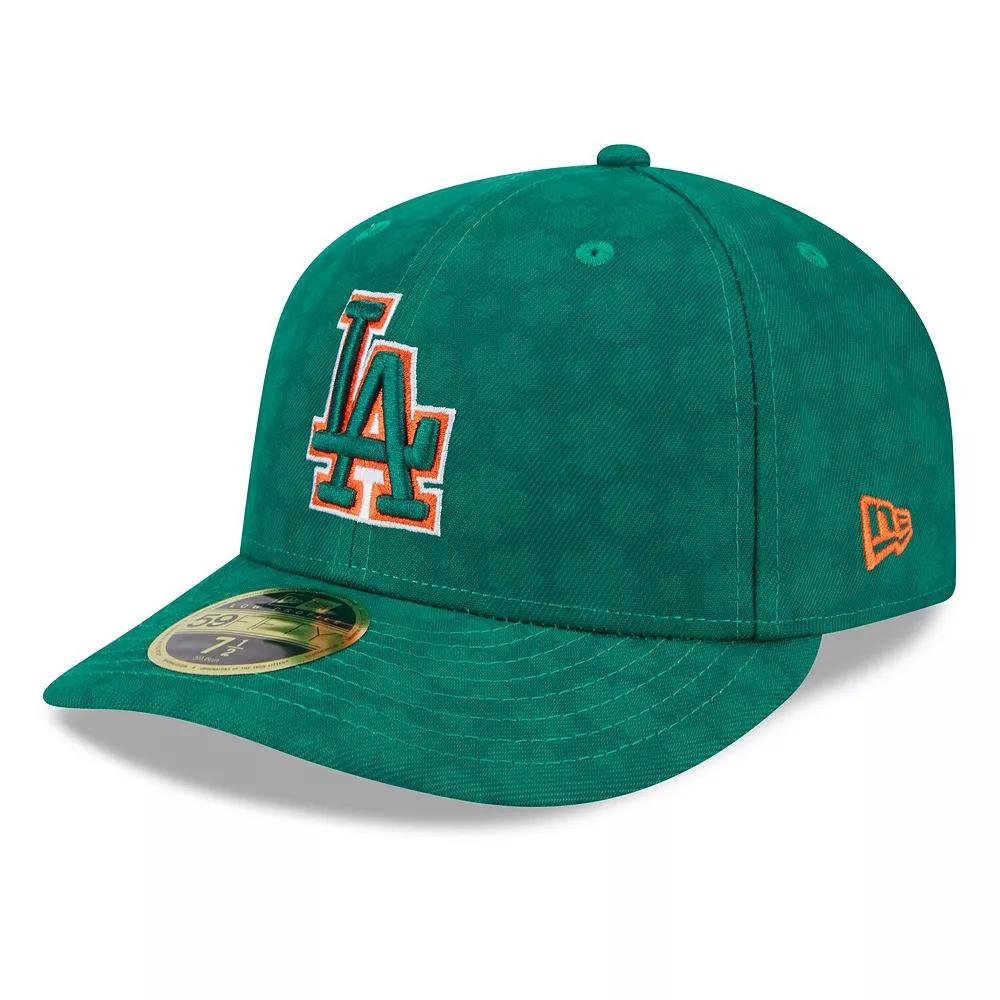 Men's New Era Kelly Green Los Angeles Dodgers St. Patrick's Day Low Profile 59FIFTY Fitted Hat, Size: 7 Product Image