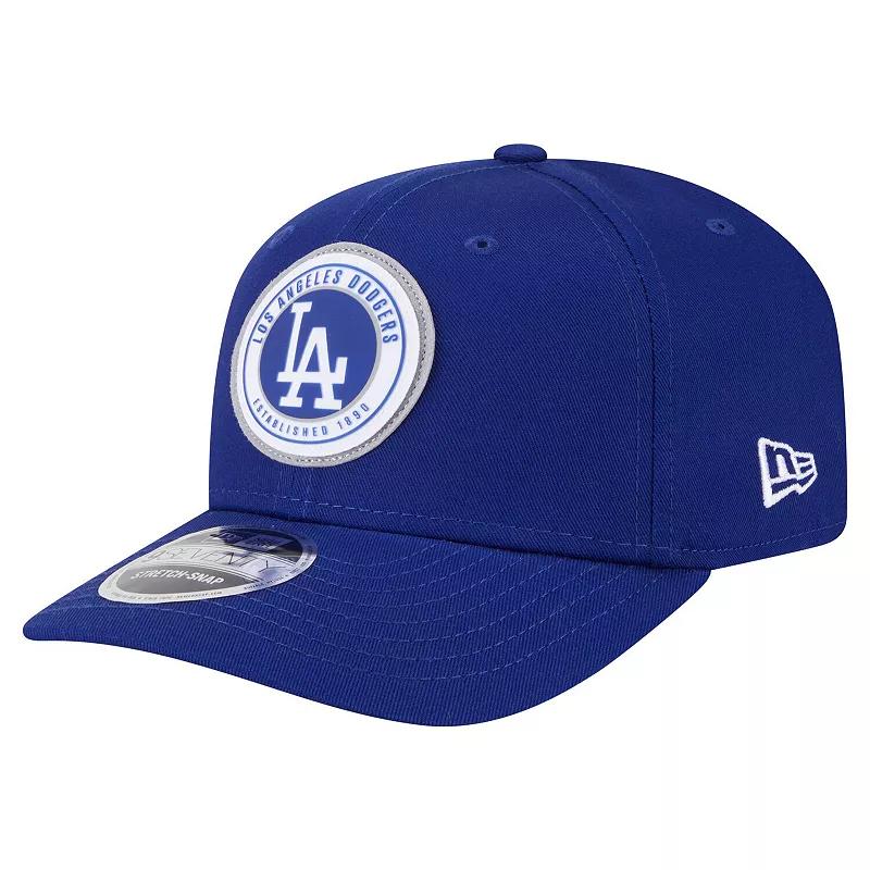 Men's New Era Royal Los Angeles Dodgers Circle Patch 9SEVENTY Stretch-Snap Hat, Blue Product Image