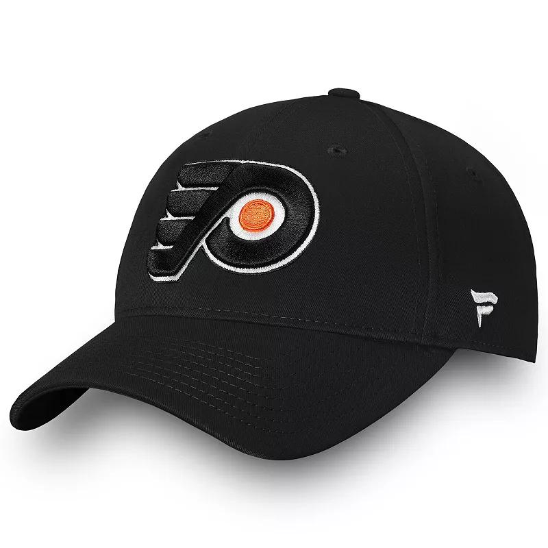 Men's Fanatics Branded Black Philadelphia Flyers Core Adjustable Hat, Fly Black Product Image