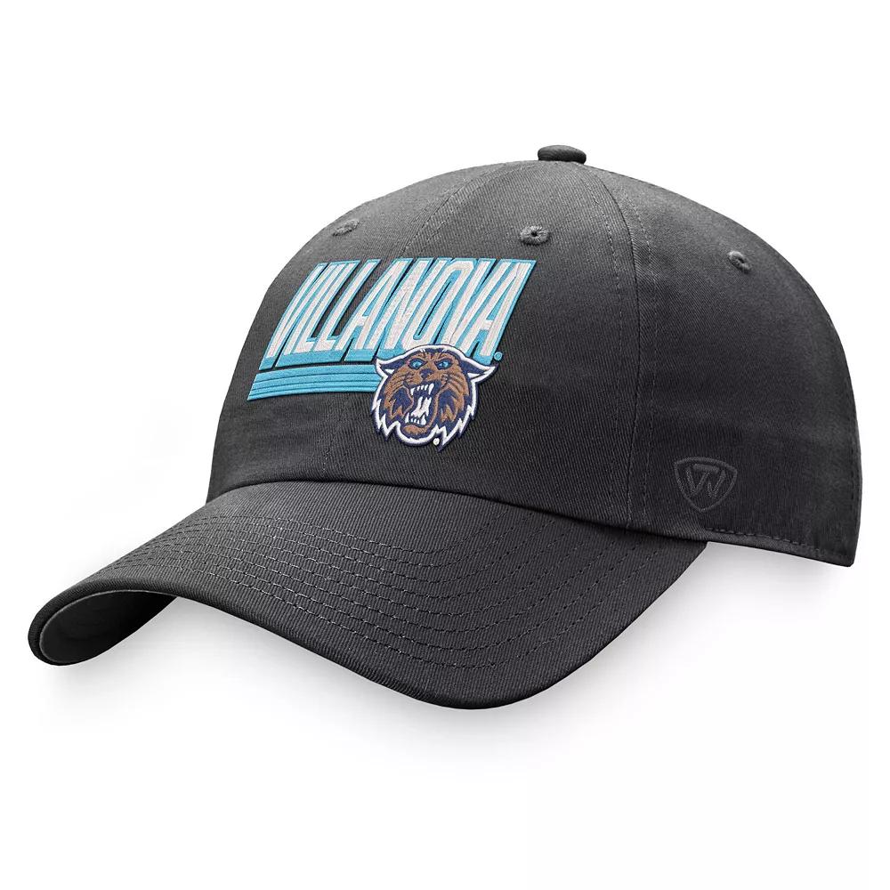 Men's Top of the World Charcoal Villanova Wildcats Slice Adjustable Hat Product Image