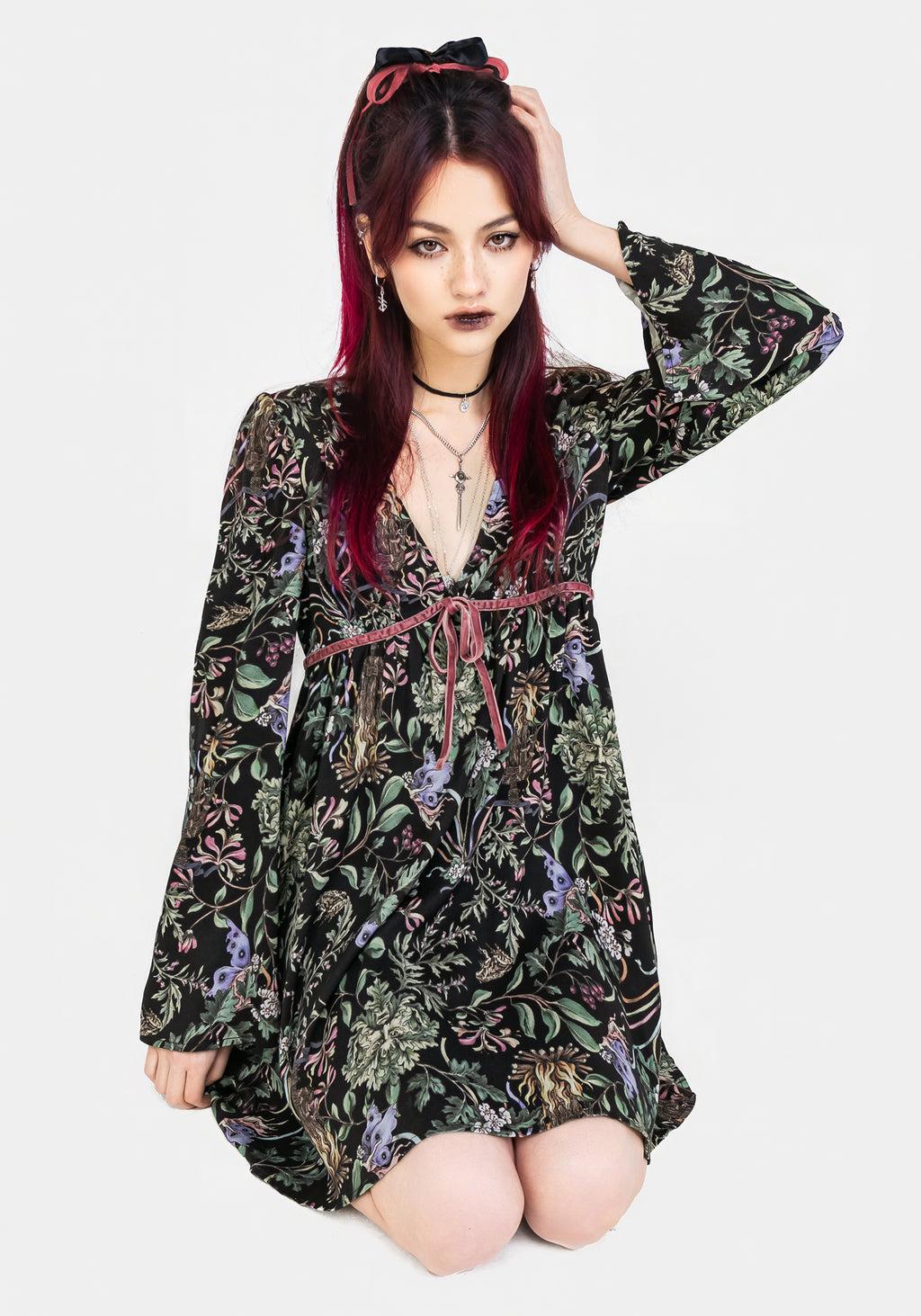Beltane Flute Sleeve Mini Dress Product Image
