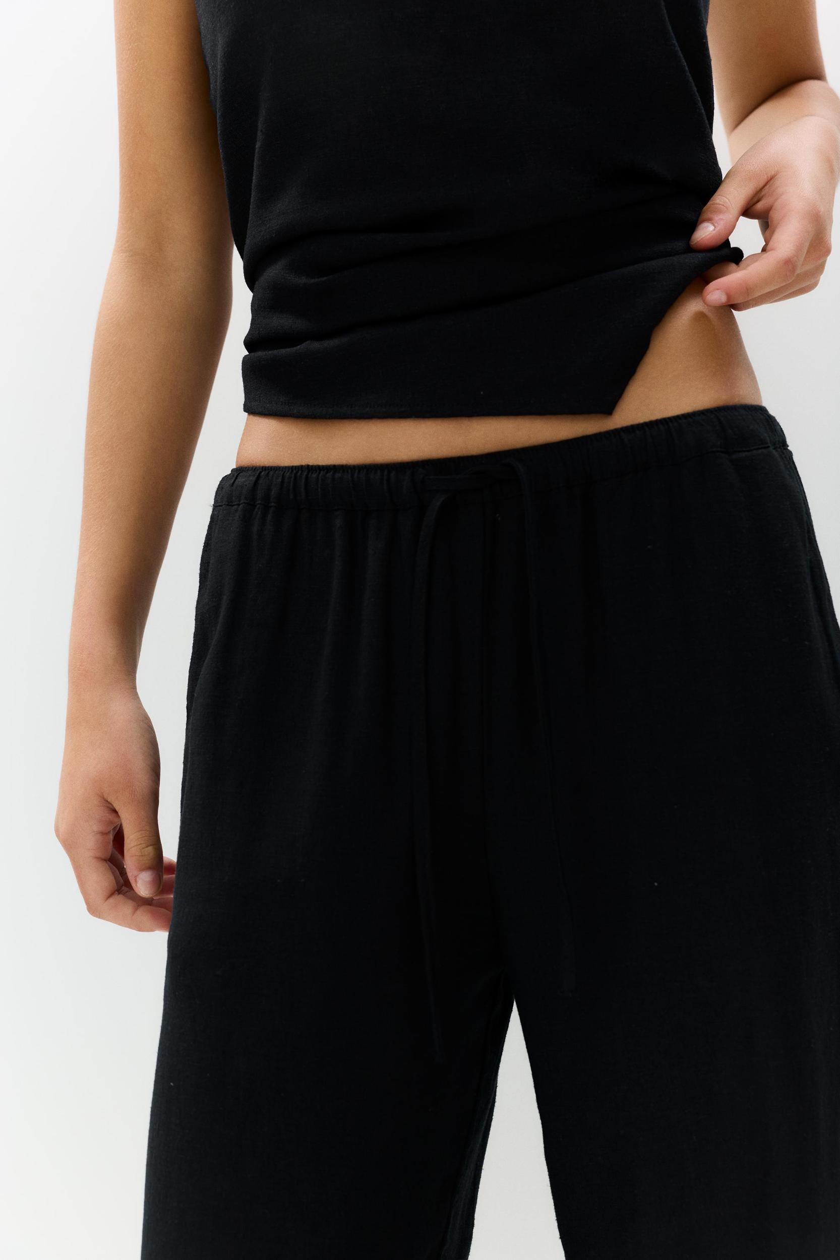 Linen blend sweatpants Product Image